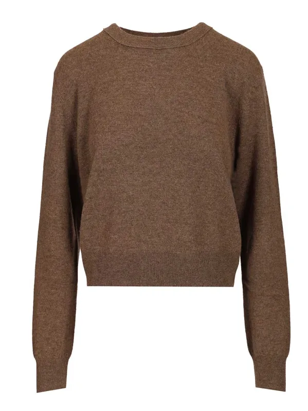Greer Crewneck Sweater Knitwear Brown sold by Wanan Luxury