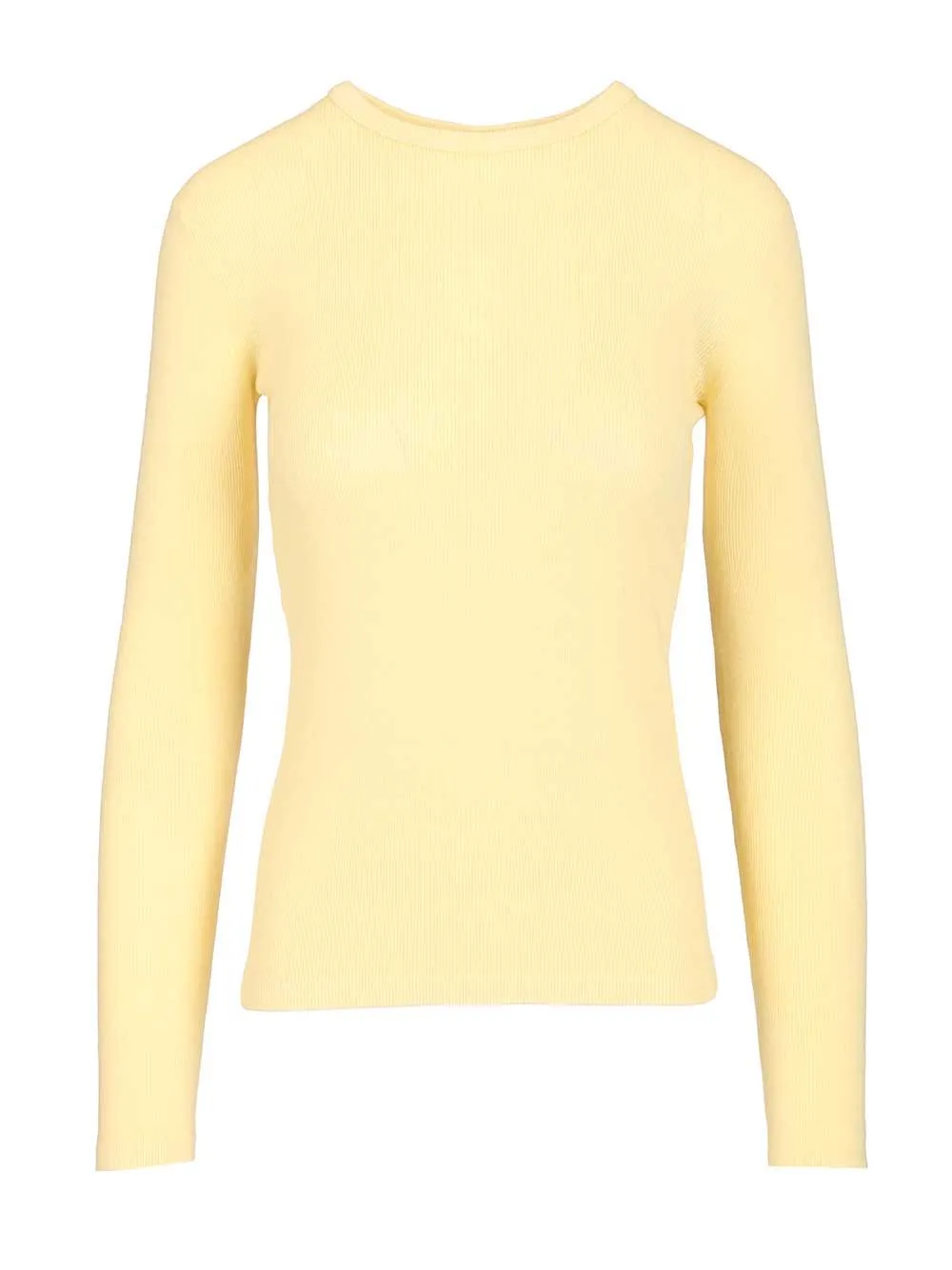 Vivian Long-Sleeved T-Shirt Knitwear Yellow sold by Wanan Luxury
