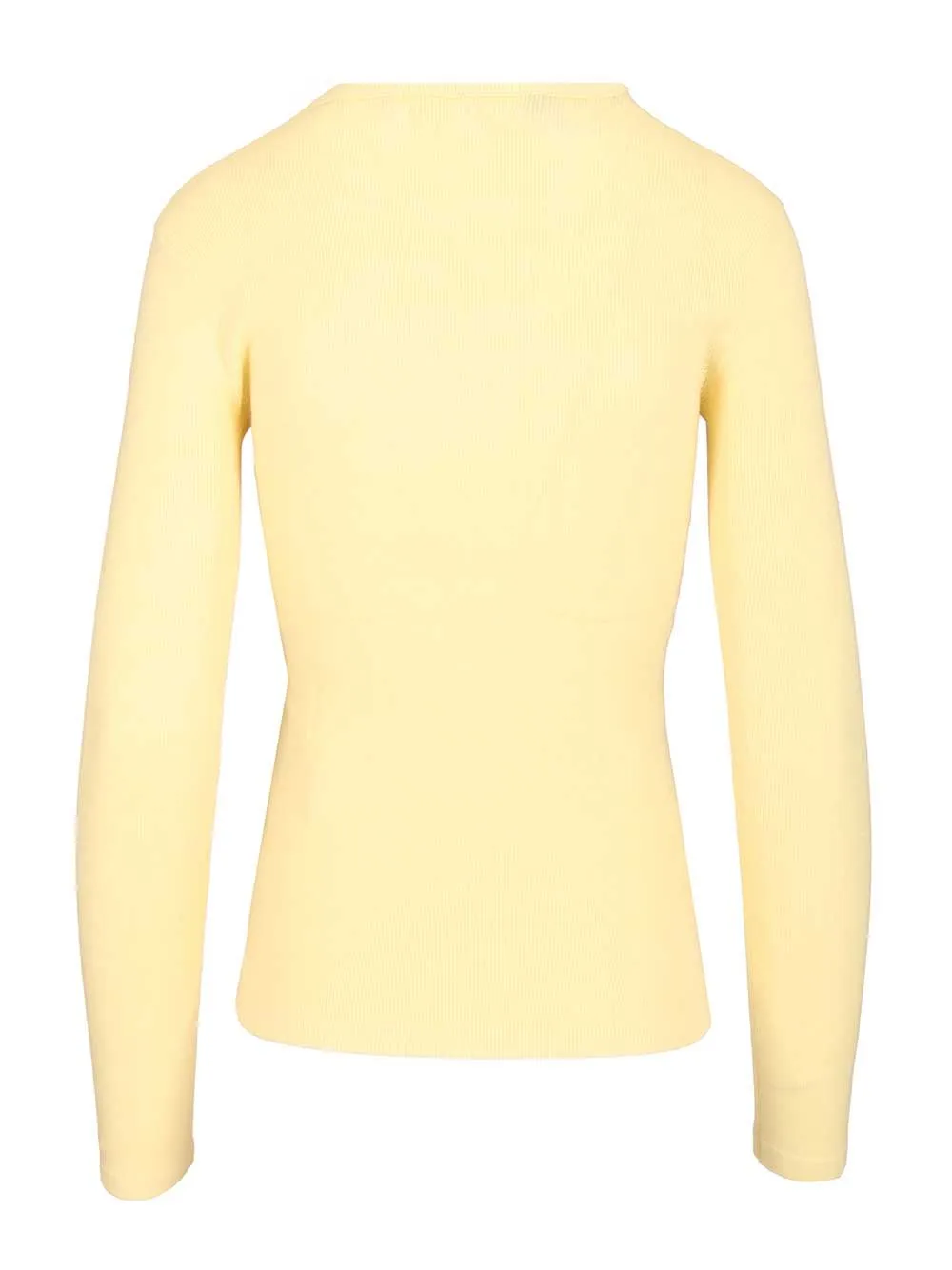 Vivian Long-Sleeved T-Shirt Knitwear Yellow sold by Wanan Luxury product image thumbnail 2