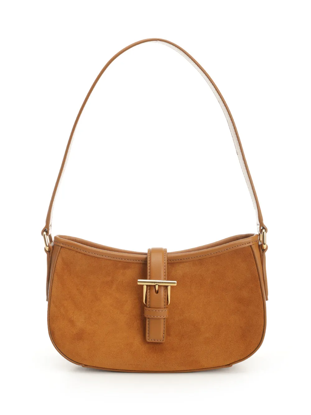 Mini T-Buckle Shoulder Bag Shoulder Bags Beige sold by Wanan Luxury