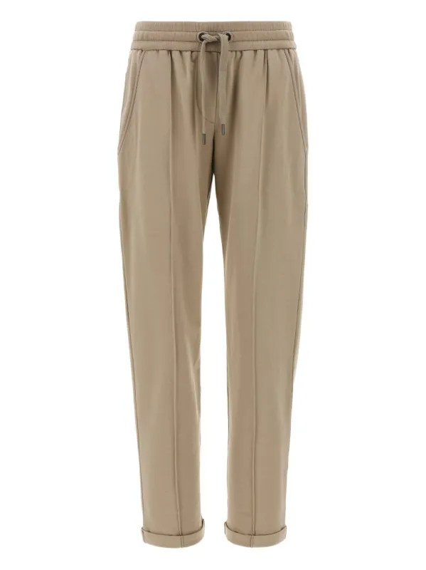 Cotton Drawstring Trousers made by Brunello Cucinelli