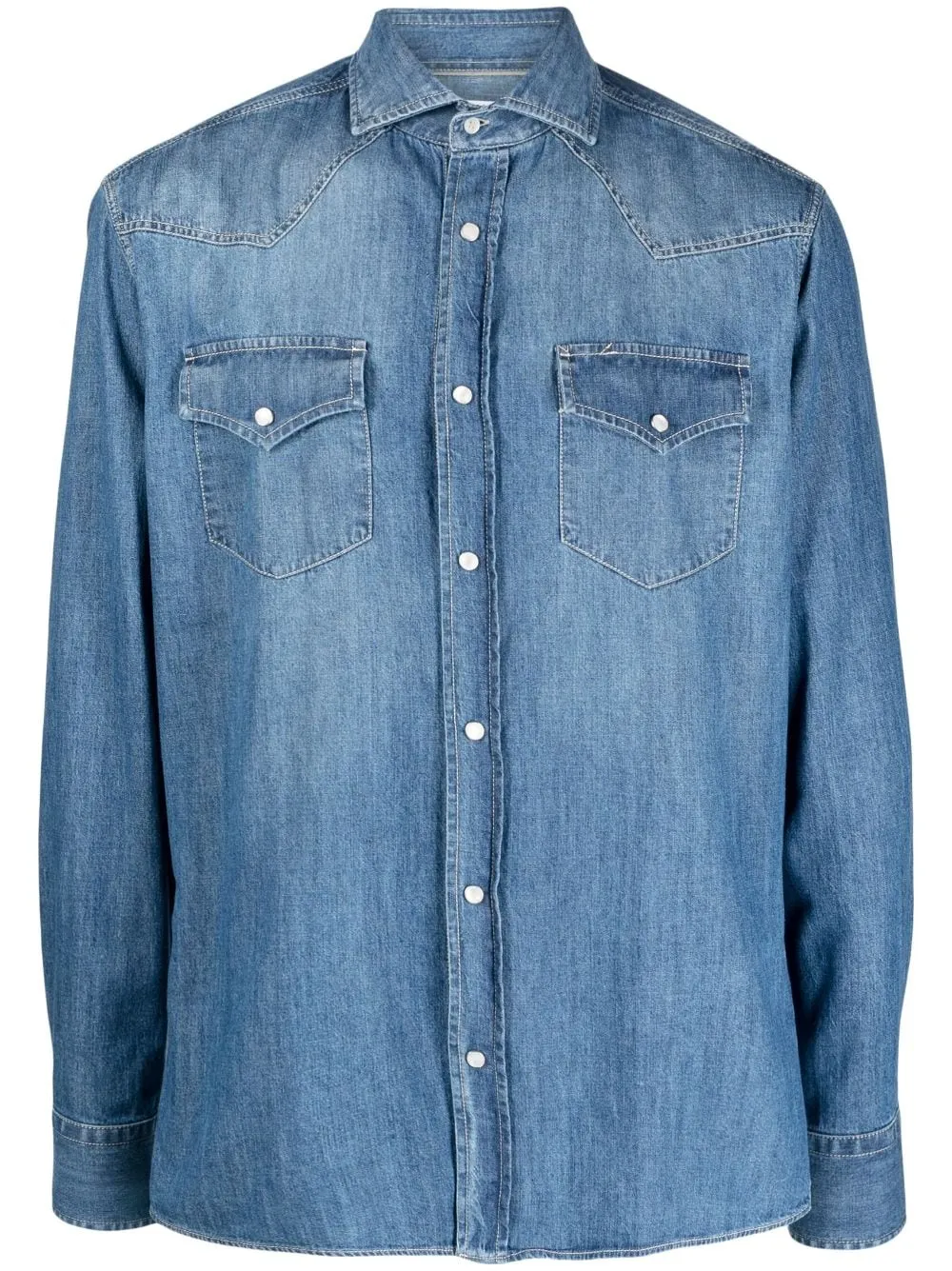 Denim Cotton Shirt sold by Wanan Luxury