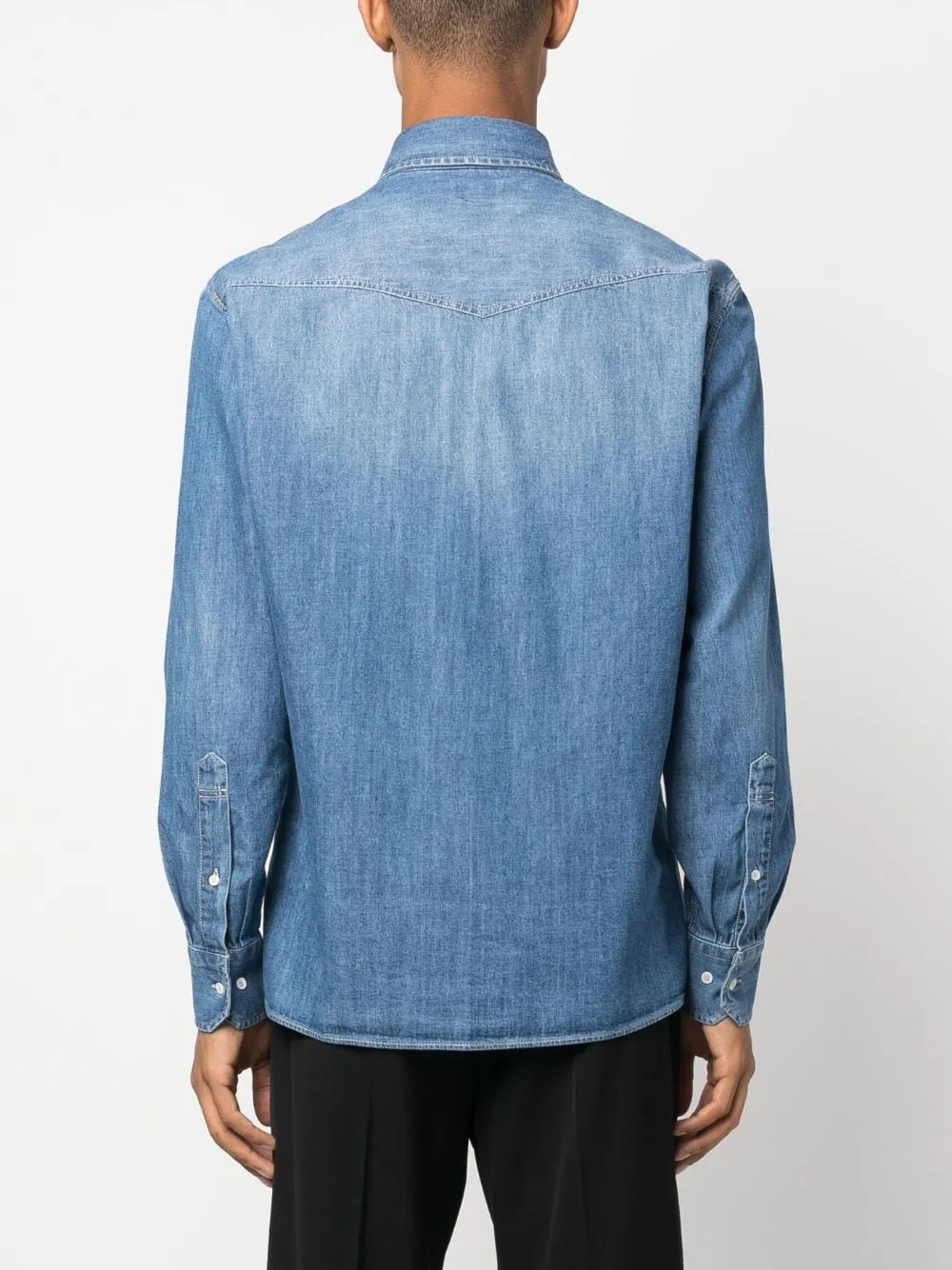 Denim Cotton Shirt sold by Wanan Luxury product image thumbnail 3