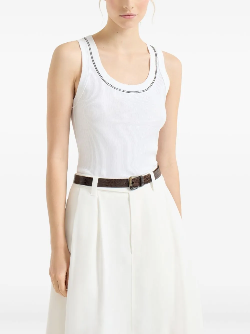 Cotton Tank Top sold by Wanan Luxury product image thumbnail 4