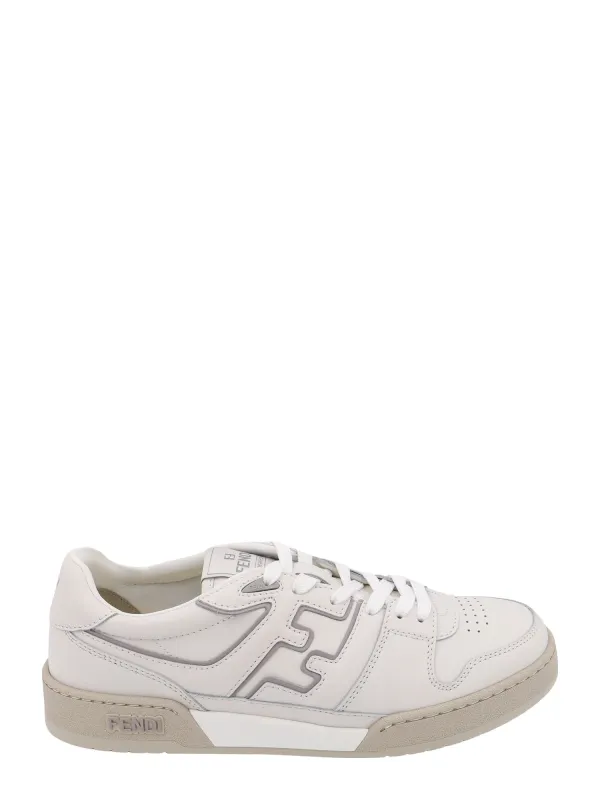 Leather Sneakers With Ff Lateral Logo sold by Wanan Luxury