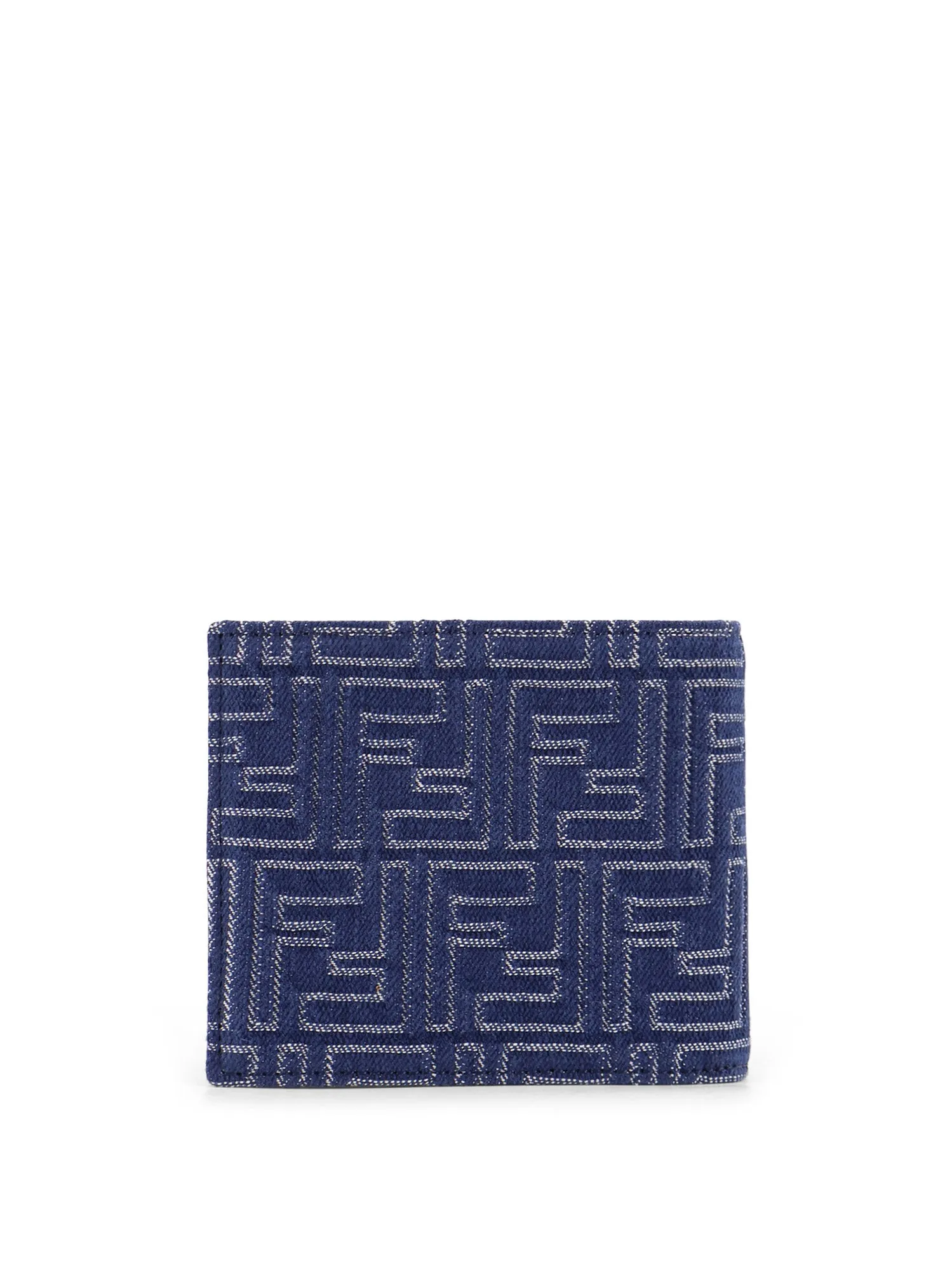 Denim-Effect Ff Jacquard Bi-Fold Wallet sold by Wanan Luxury product image thumbnail 2