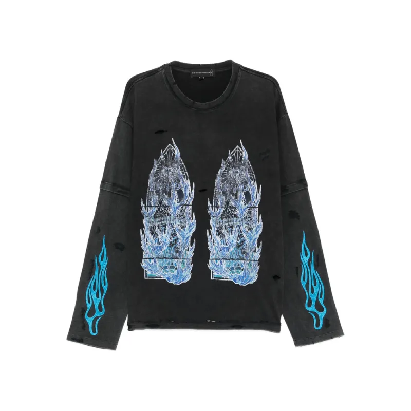 Sweaters Gray, Blue sold by Wanan Luxury