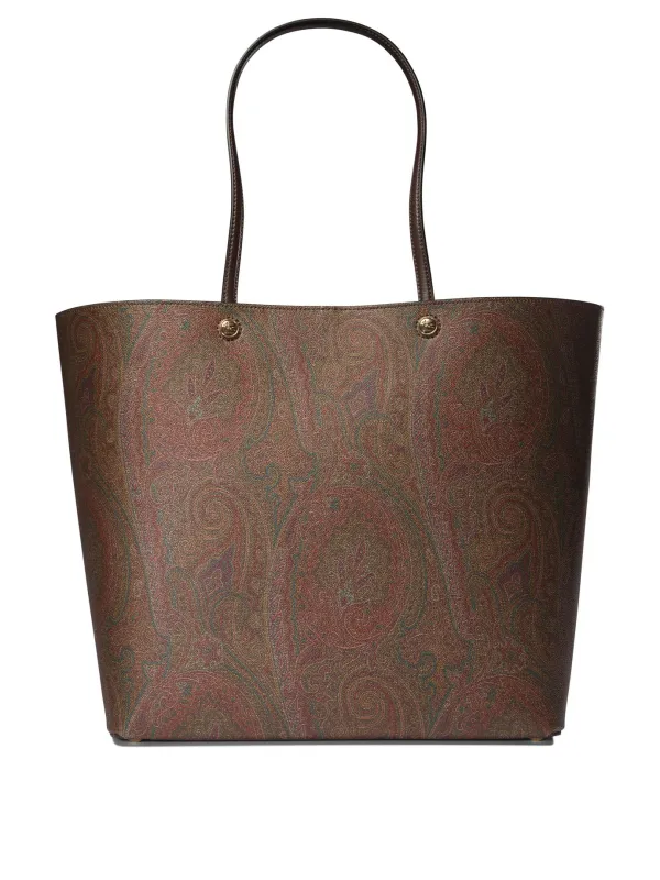 Etro Essential Xl Shoulder Bags Brown sold by Wanan Luxury