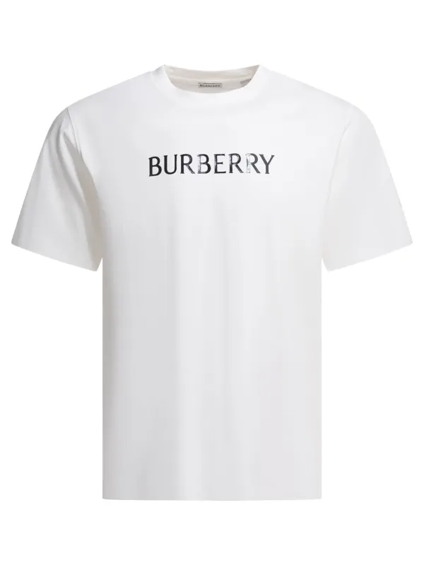 Cotton T-Shirt With Logo T-Shirts White sold by Wanan Luxury