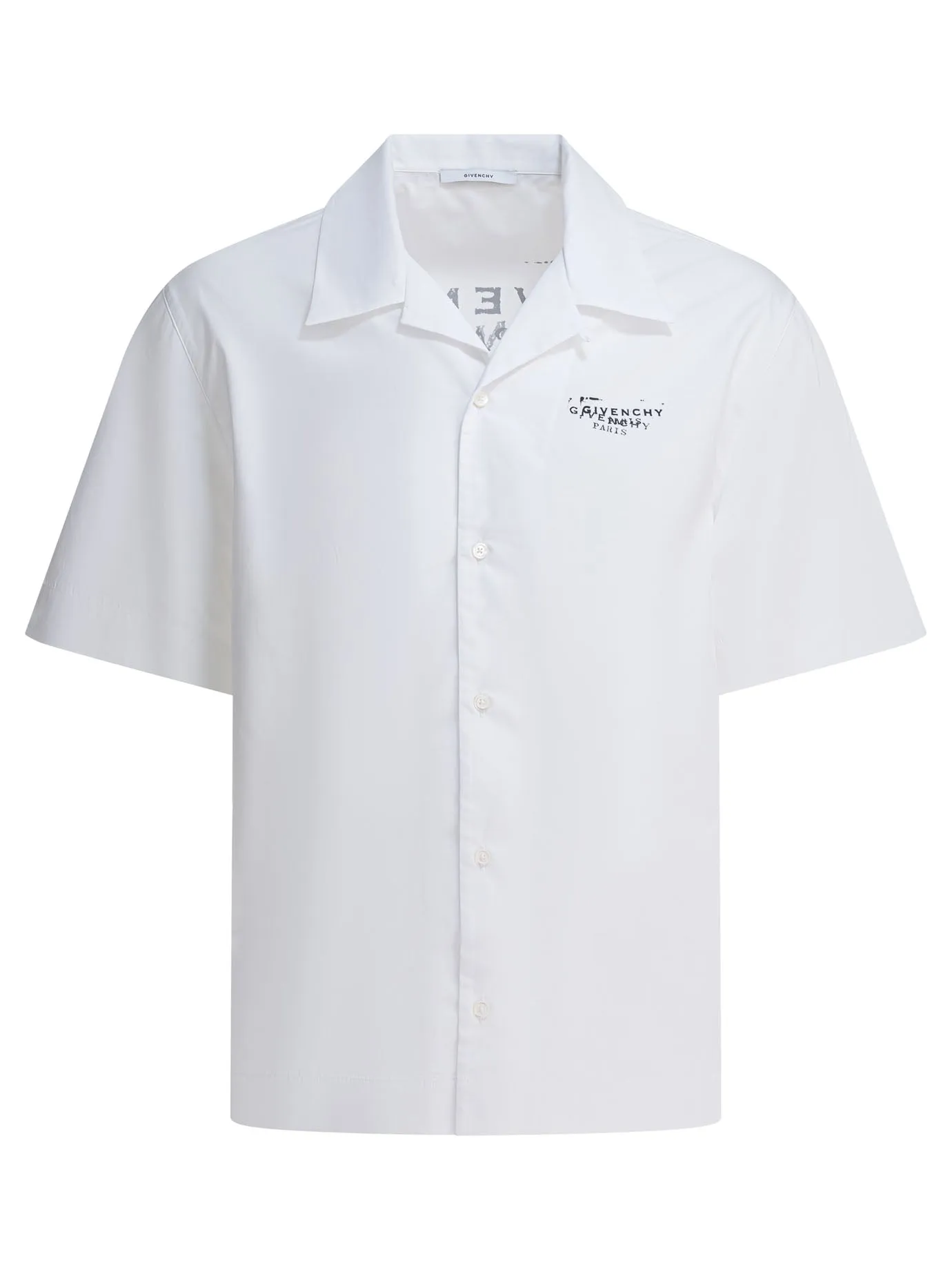 Cotton Short-Sleeved Shirt Shirts White sold by Wanan Luxury