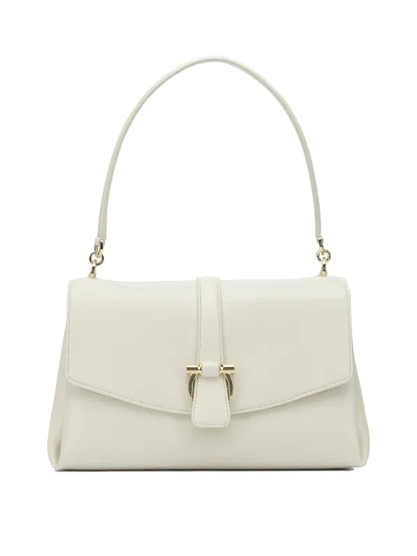 Leather Shoulder Bag With Flap Shoulder Bags White sold by Wanan Luxury