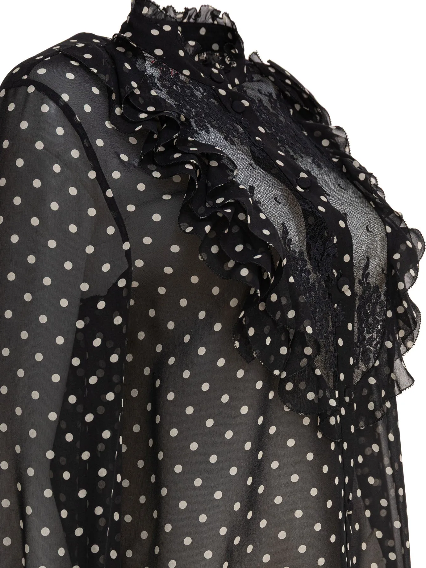 Silk Long-Sleeved Shirt Shirts Black sold by Wanan Luxury product image thumbnail 4