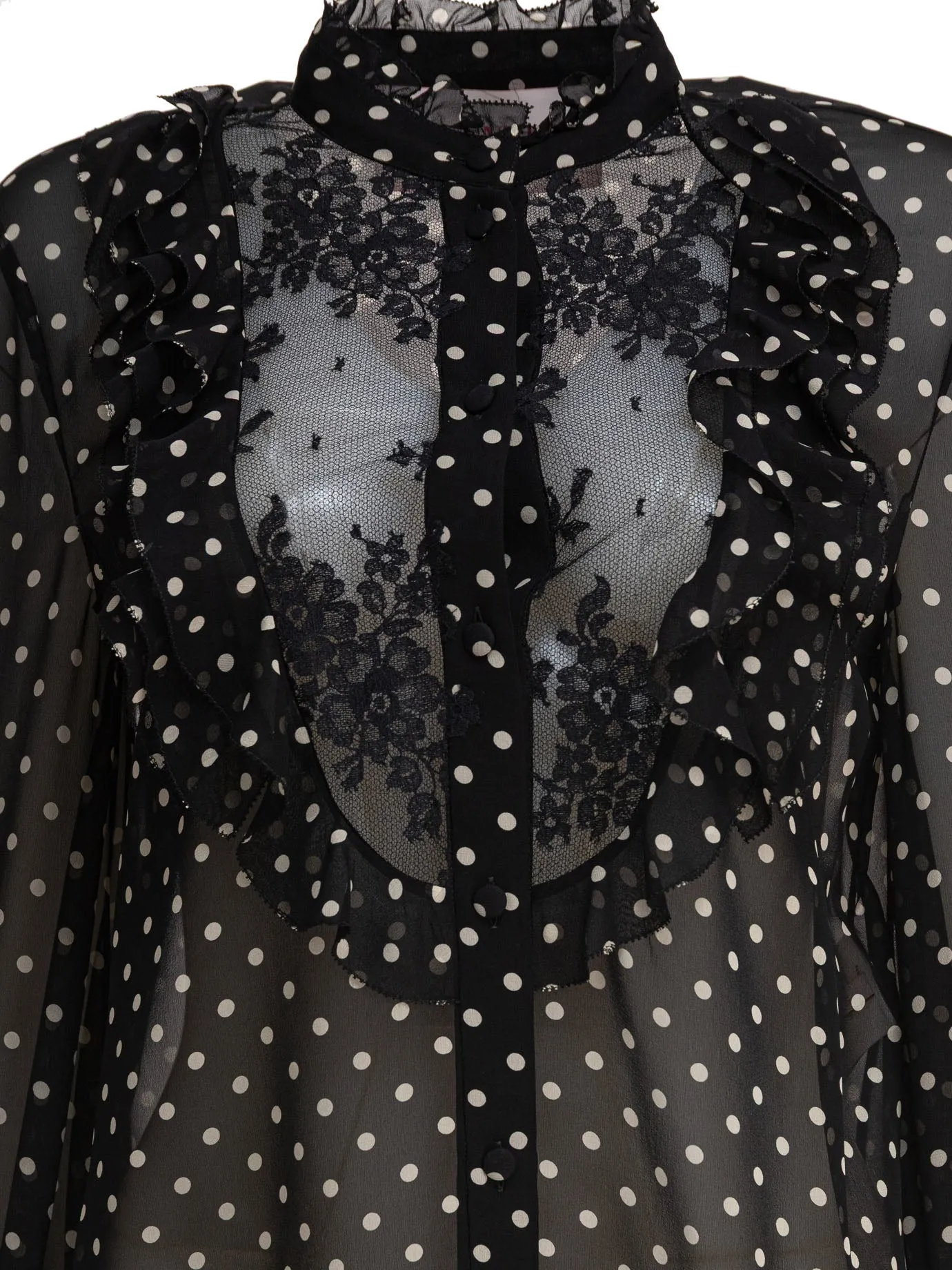 Silk Long-Sleeved Shirt Shirts Black sold by Wanan Luxury product image thumbnail 3