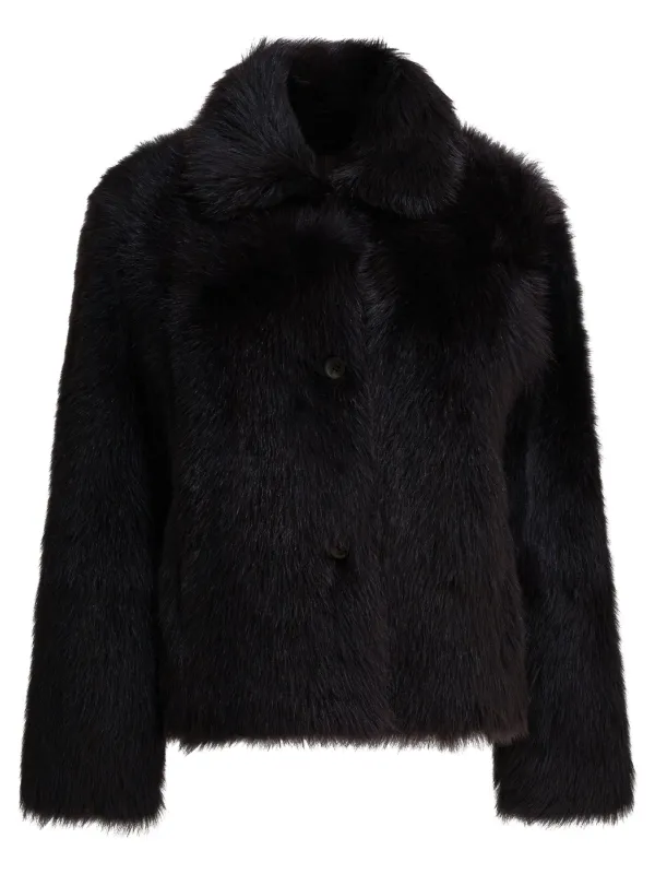 Fur Coat Jackets And Coats Brown sold by Wanan Luxury