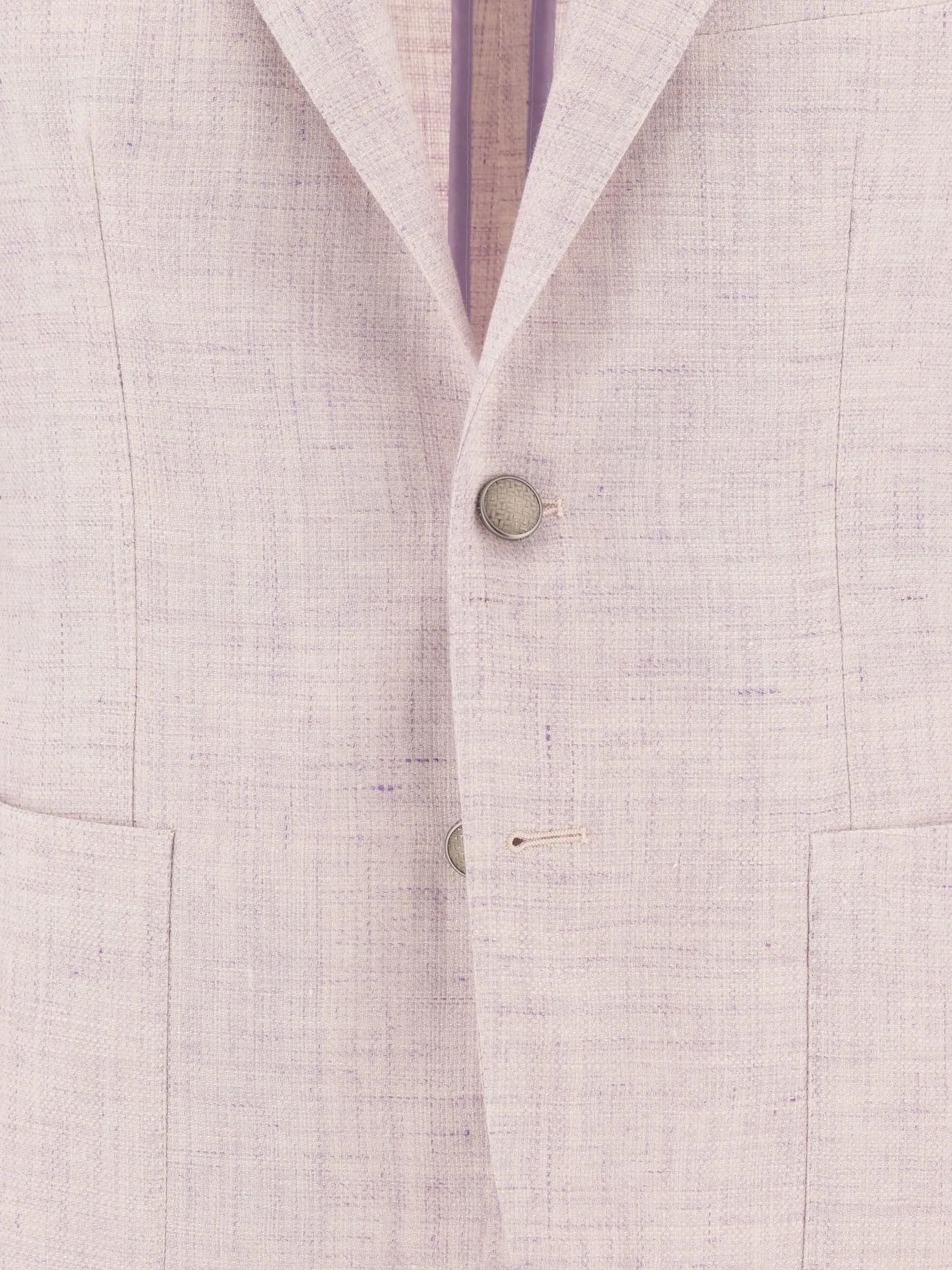 Linen-Blend Blazer Jackets And Coats Pink sold by Wanan Luxury product image thumbnail 3