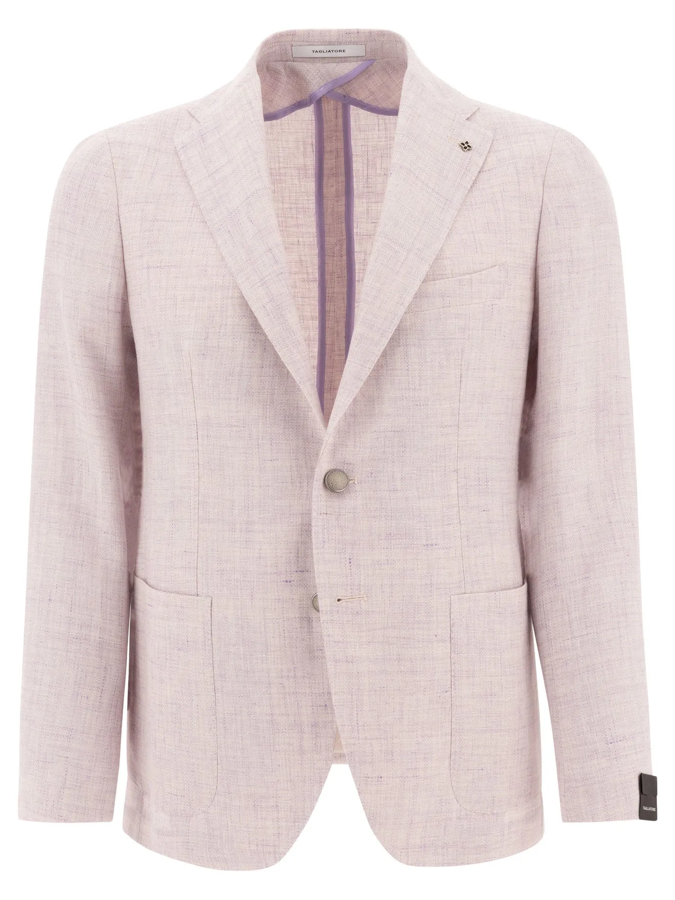 Linen-Blend Blazer Jackets And Coats Pink sold by Wanan Luxury