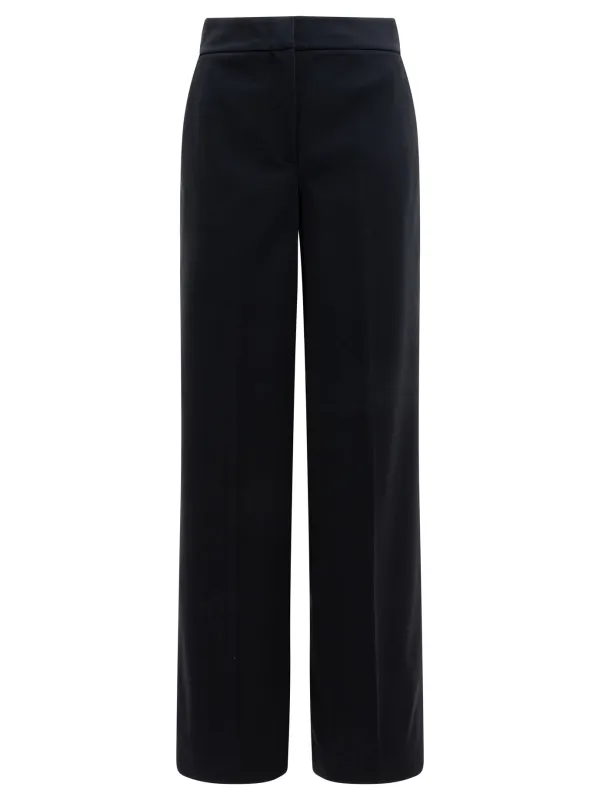 Straight-Leg Trousers Black sold by Wanan Luxury