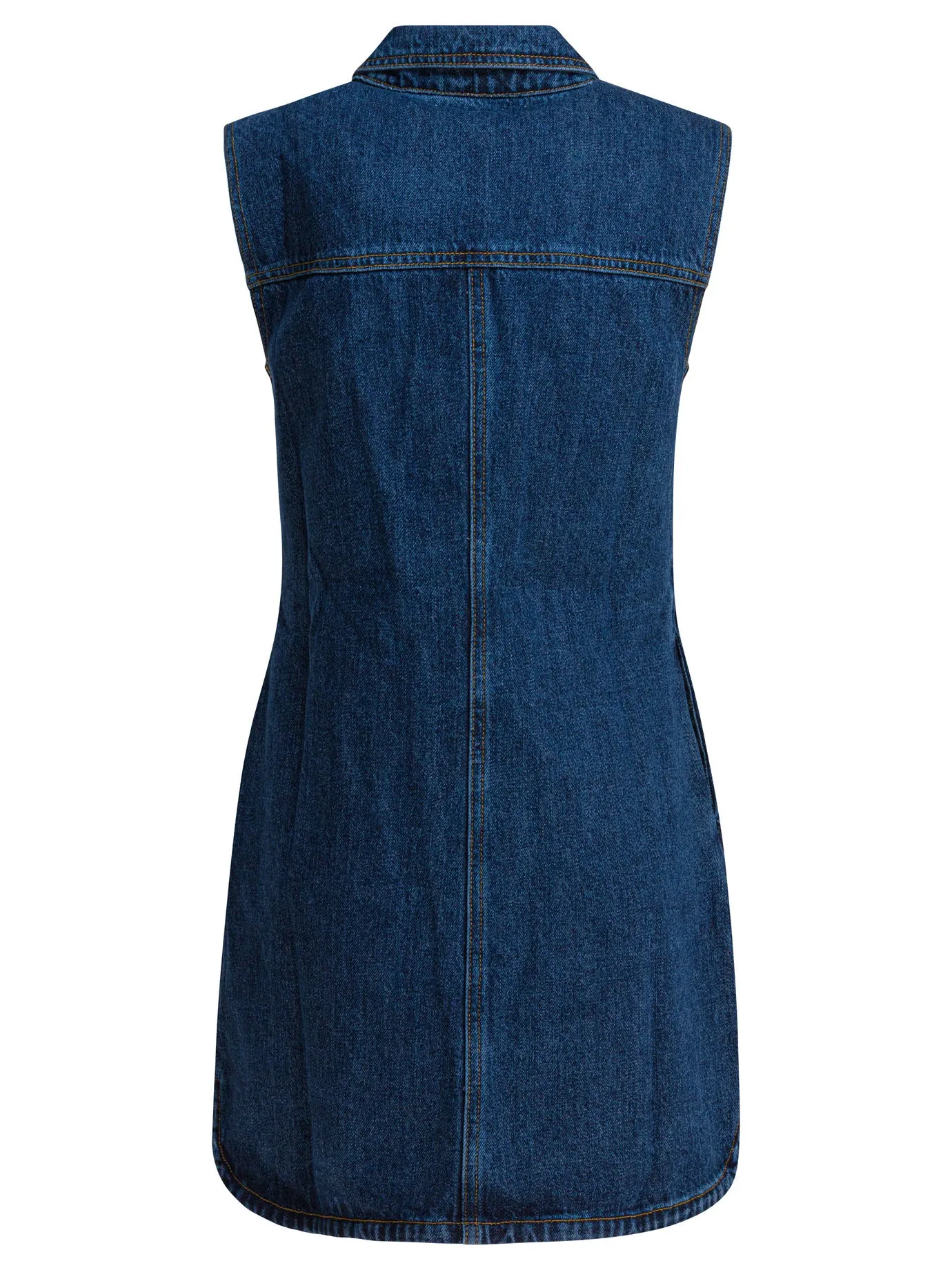 Short Denim Dress Dresses Blue sold by Wanan Luxury product image thumbnail 2