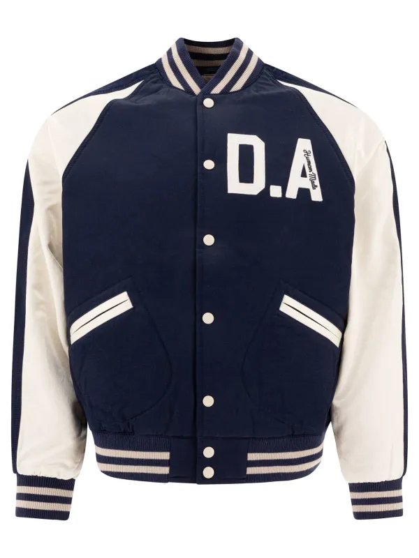 Vintage Style Bomber Jacket Jackets And Coats Blue sold by Wanan Luxury