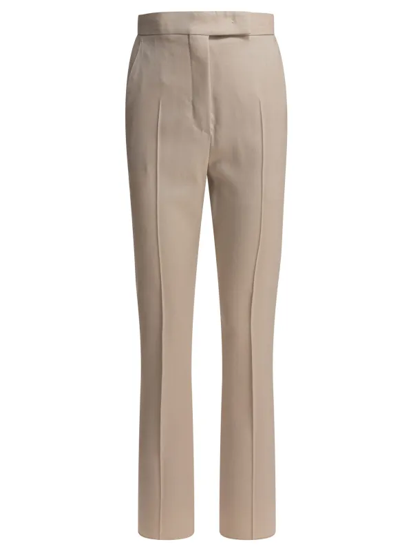Straight-Leg Trousers Beige sold by Wanan Luxury