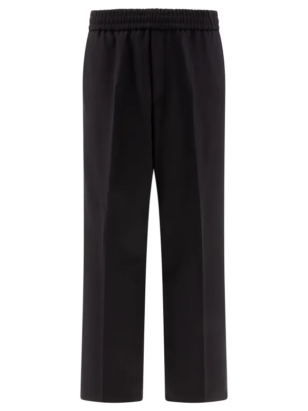 Wool Jogging Pants Trousers Blue sold by Wanan Luxury