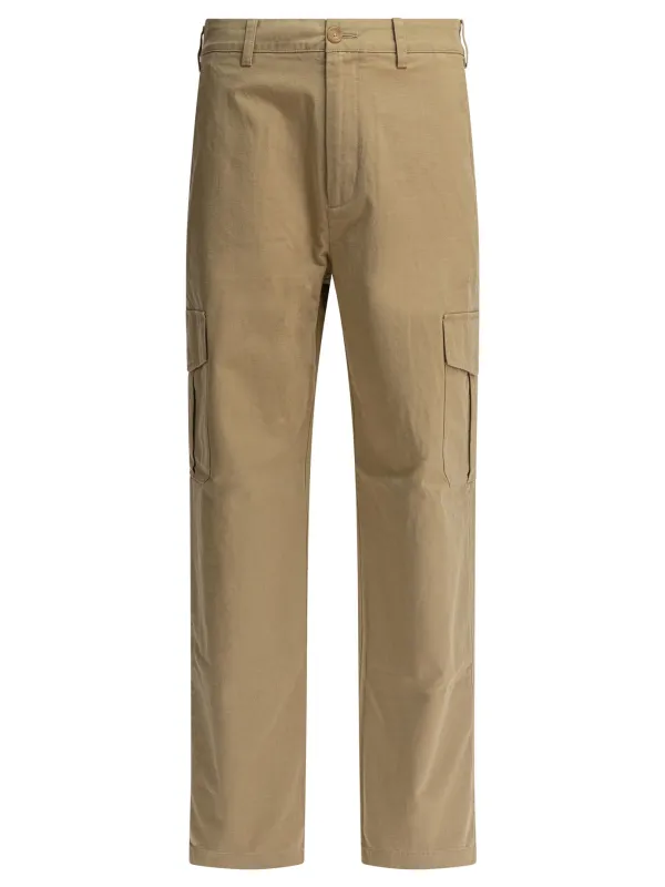 Cotton And Linen Cargo Trousers Beige sold by Wanan Luxury