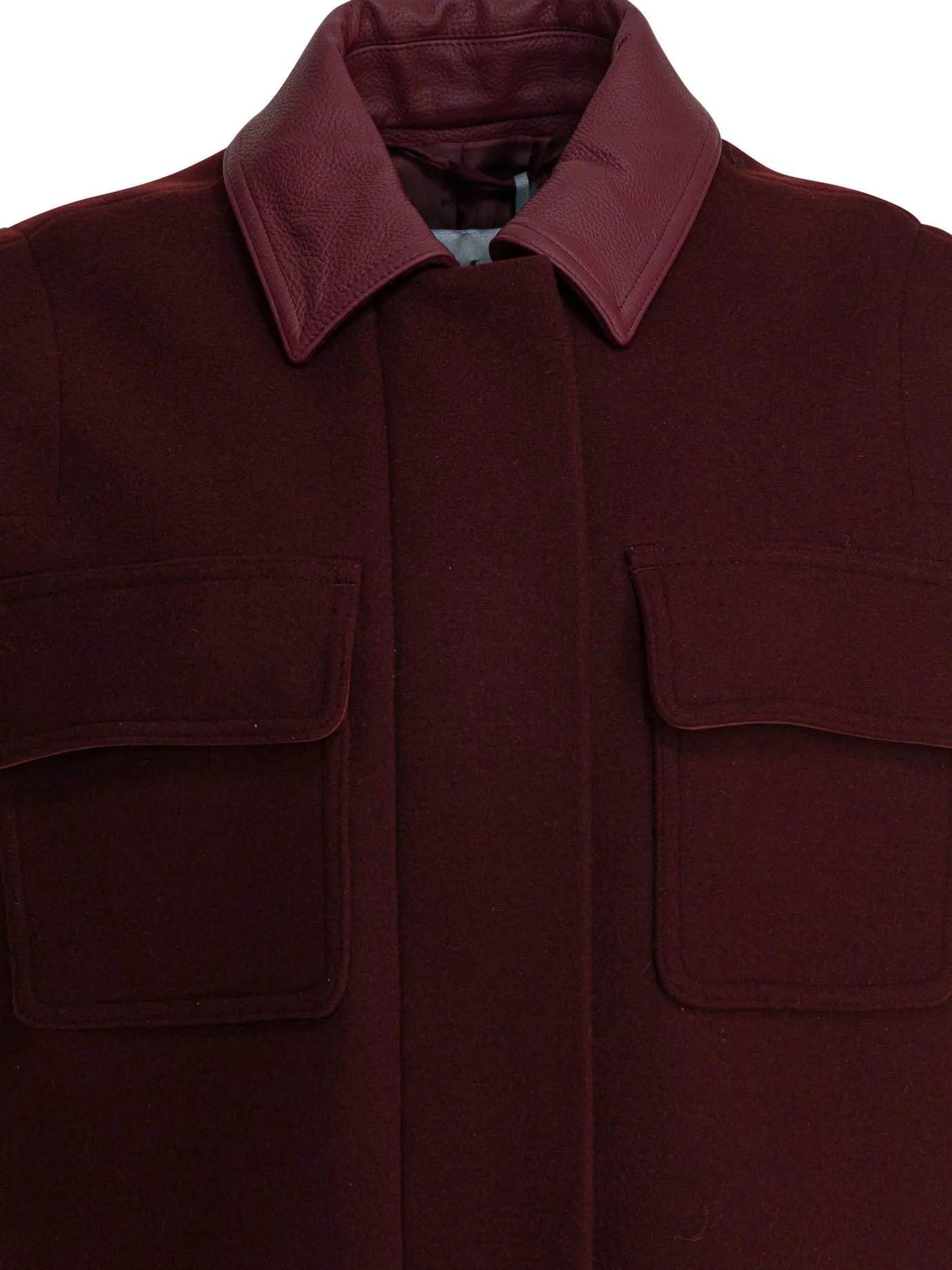 Sleeveless Jacket In Wool And Alpaca Jackets And Coats Red sold by Wanan Luxury product image thumbnail 3