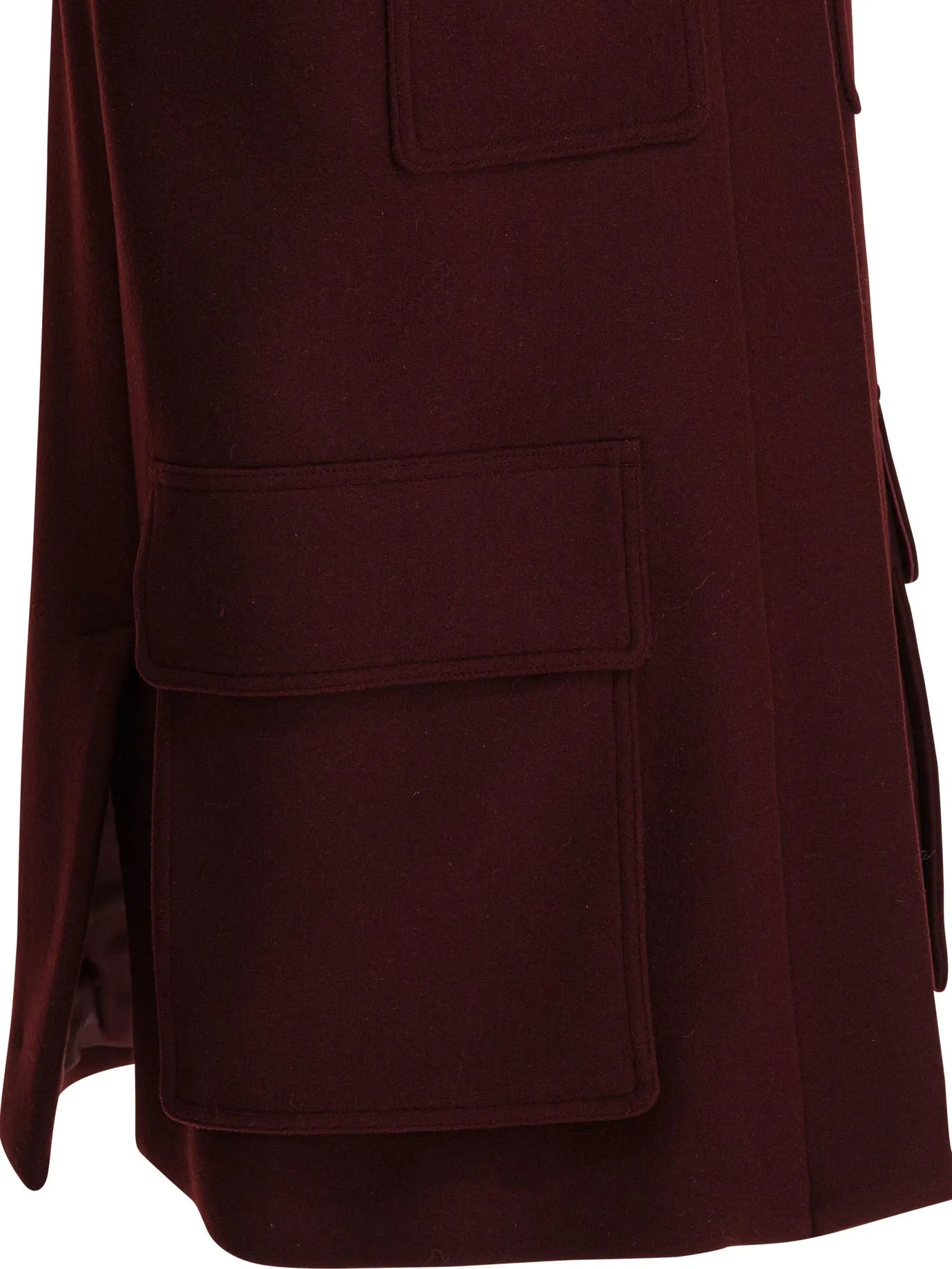 Sleeveless Jacket In Wool And Alpaca Jackets And Coats Red sold by Wanan Luxury product image thumbnail 4