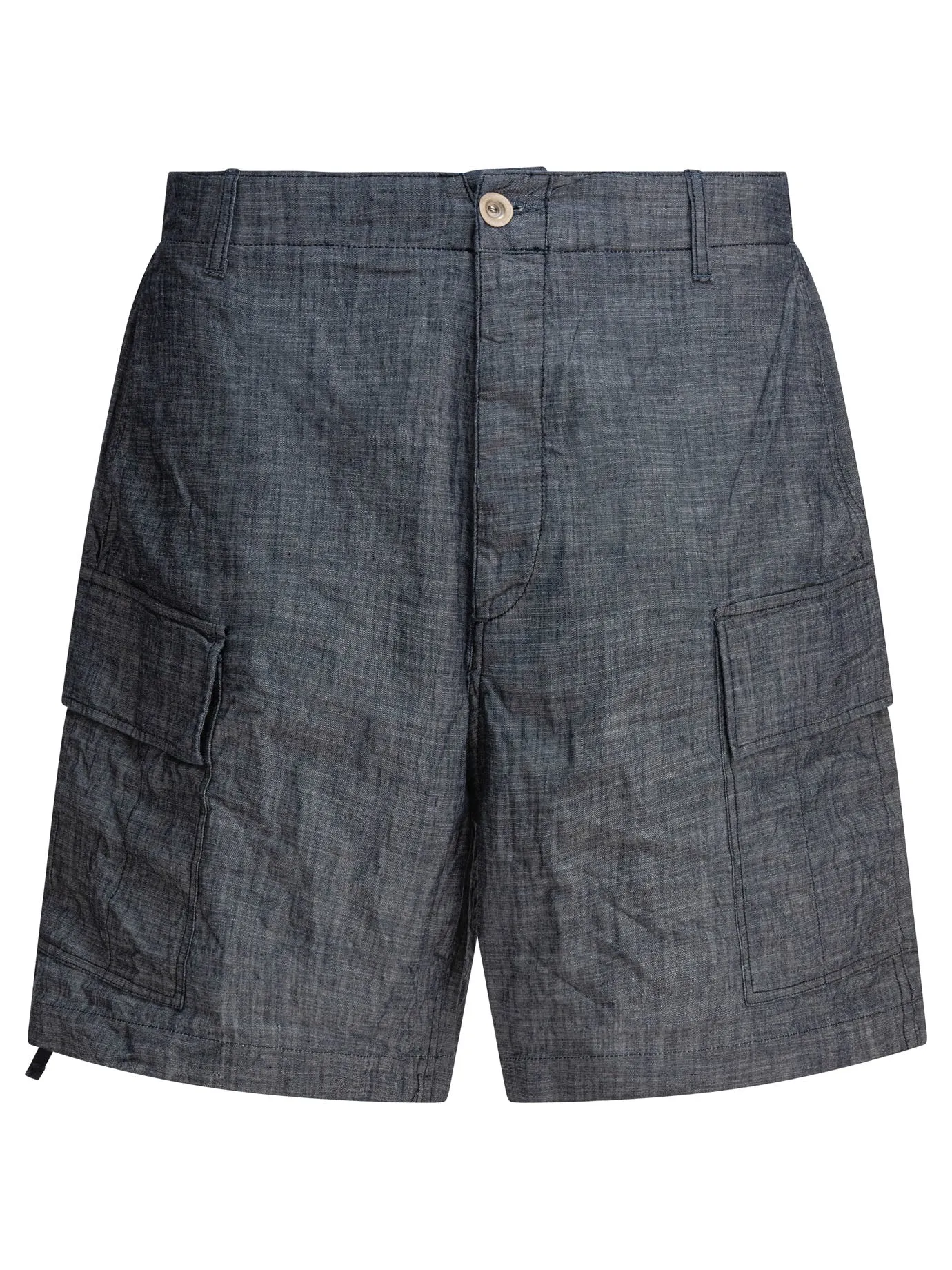 Cargo In Chambray Shorts Grey sold by Wanan Luxury