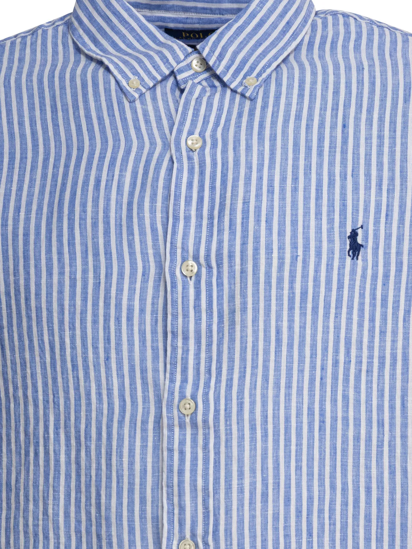 Striped Linen Shirt Shirts Blue sold by Wanan Luxury product image thumbnail 3
