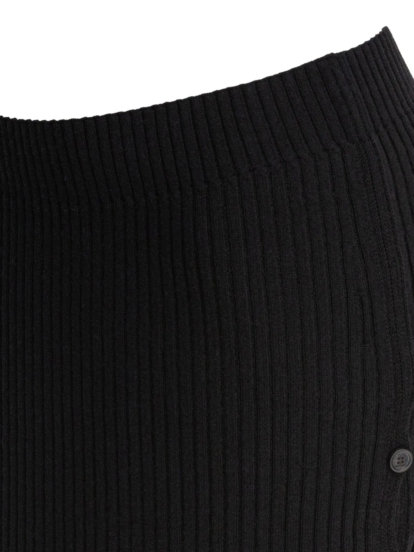 Cotton And Merino Wool Miniskirt Skirts Black sold by Wanan Luxury product image thumbnail 3