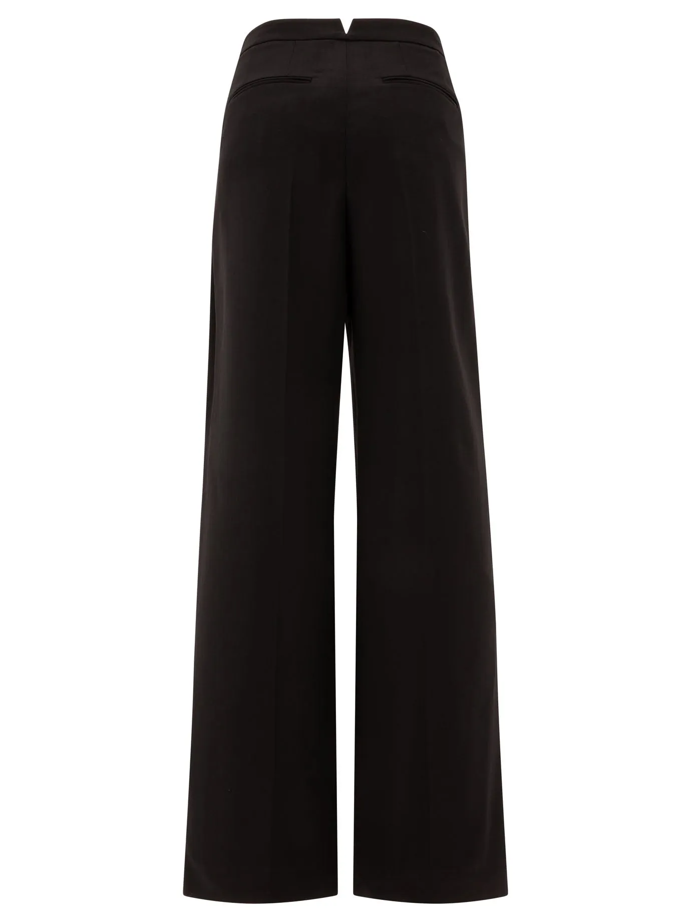 Wool Pleated Trouses Trousers Black sold by Wanan Luxury product image thumbnail 2