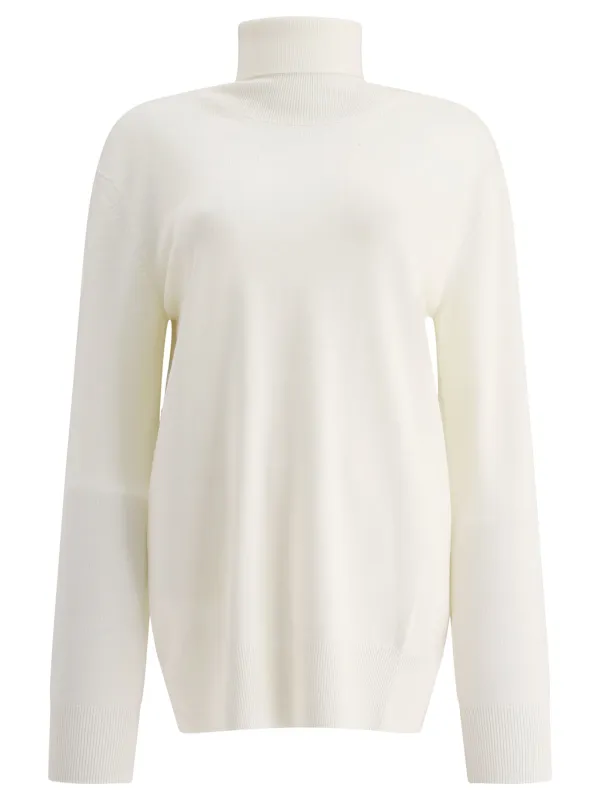 Lighweight Turtleneck Sweater Knitwear White sold by Wanan Luxury