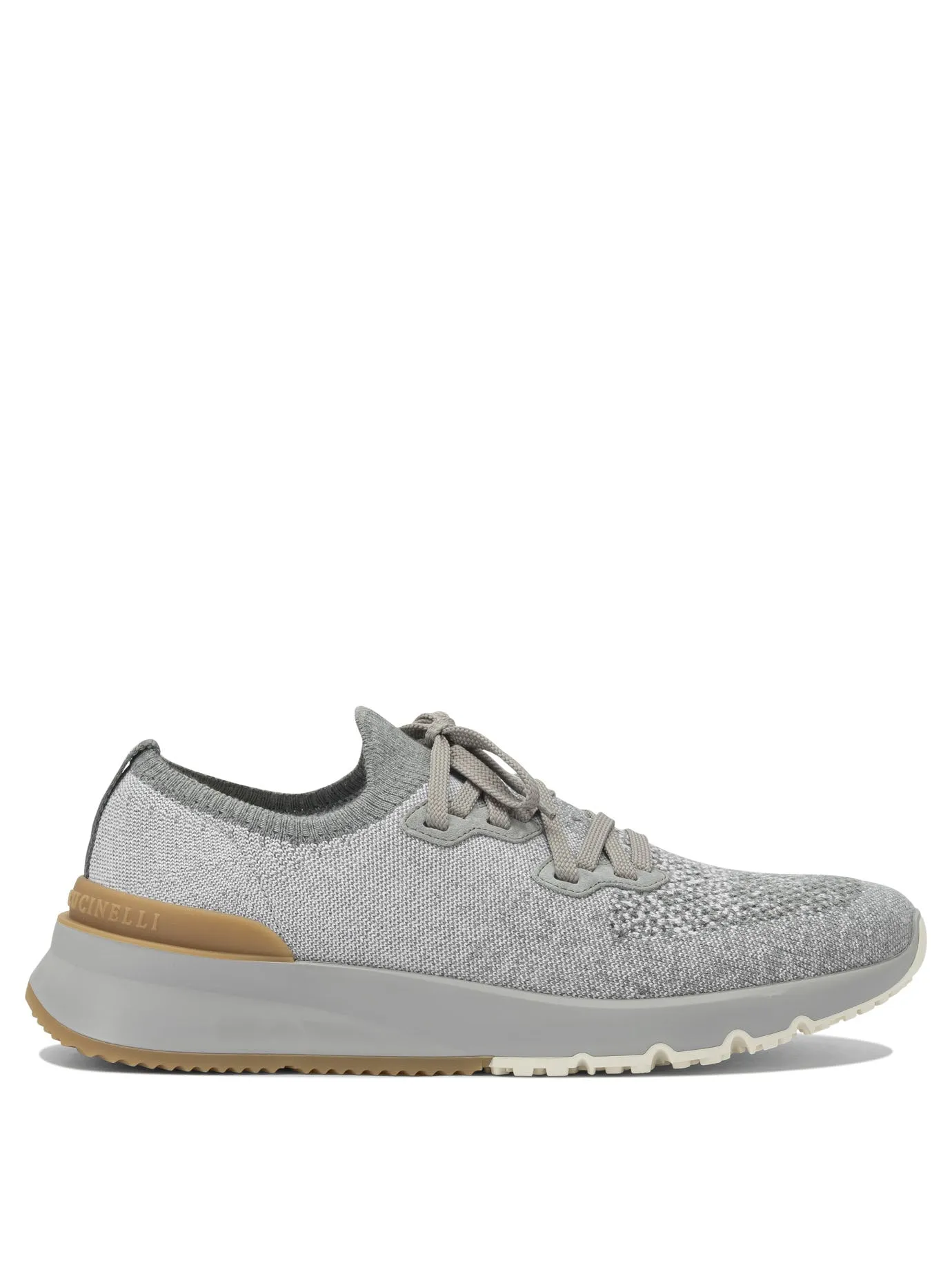 Cotton Knit Sneakers Sneakers & Slip-On Grey sold by Wanan Luxury