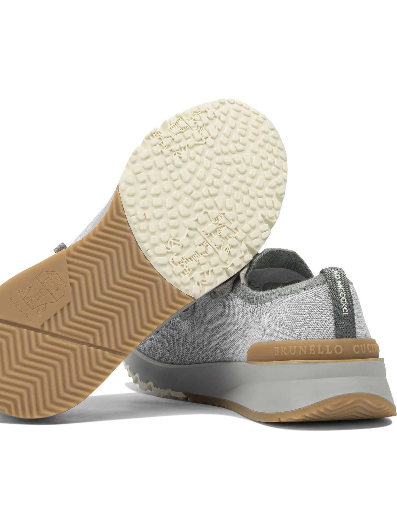Cotton Knit Sneakers Sneakers & Slip-On Grey sold by Wanan Luxury product image thumbnail 5