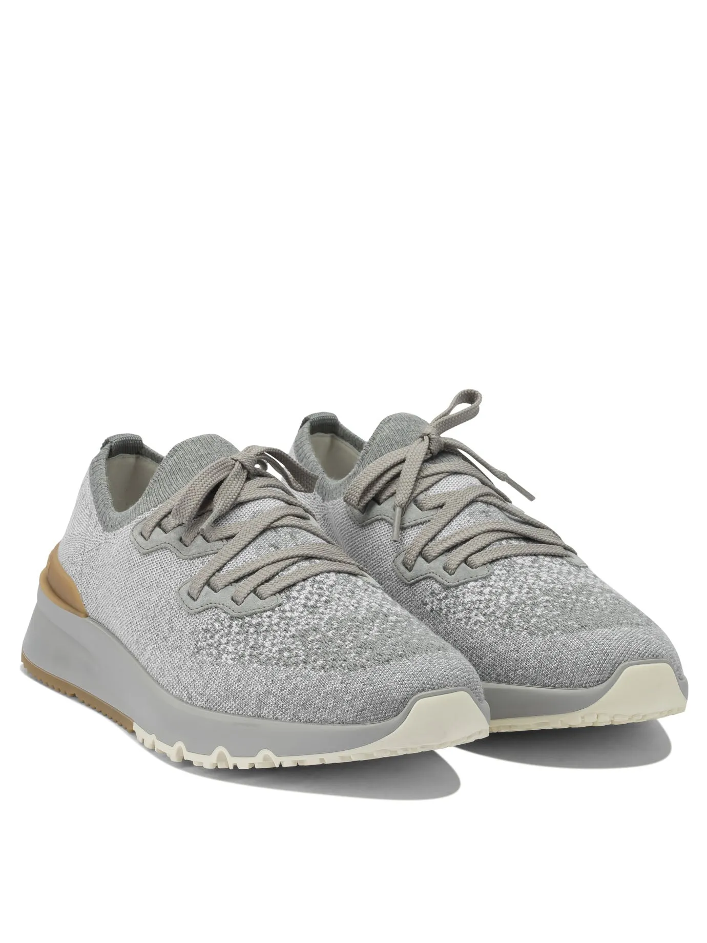 Cotton Knit Sneakers Sneakers & Slip-On Grey sold by Wanan Luxury product image thumbnail 2