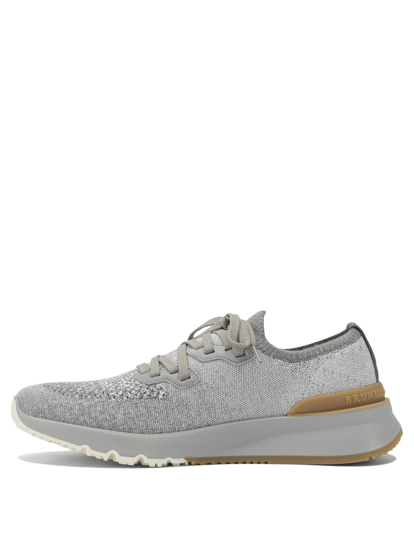 Cotton Knit Sneakers Sneakers & Slip-On Grey sold by Wanan Luxury product image thumbnail 3
