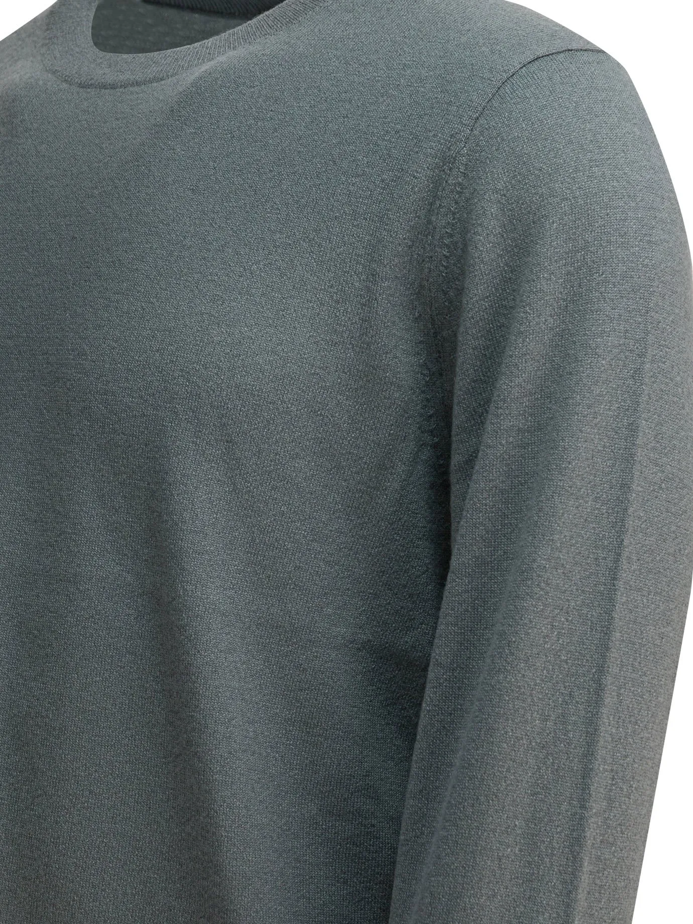 Cashmere And Silk Crewneck Sweater Knitwear Grey sold by Wanan Luxury product image thumbnail 4
