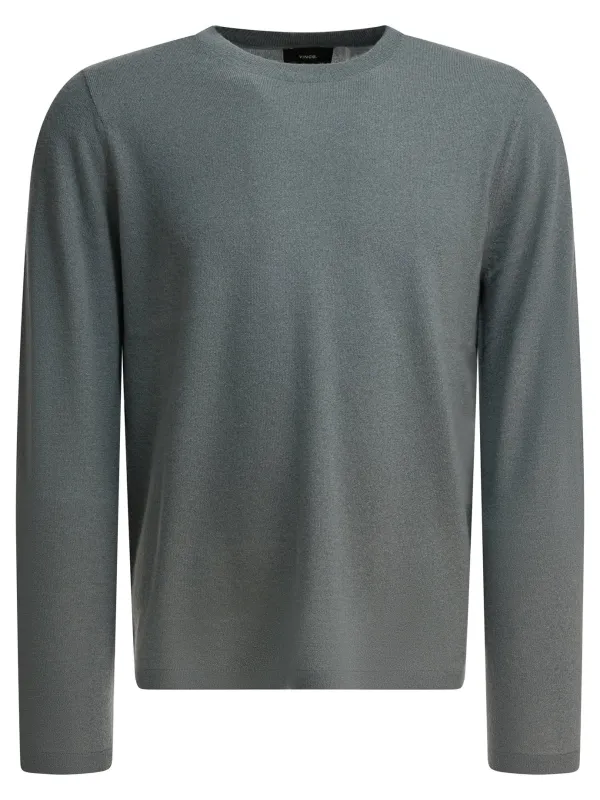 Cashmere And Silk Crewneck Sweater Knitwear Grey sold by Wanan Luxury