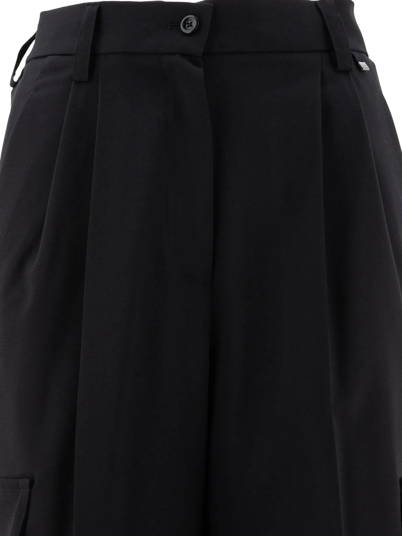 Wool Blend Cargo Trousers Black sold by Wanan Luxury product image thumbnail 3