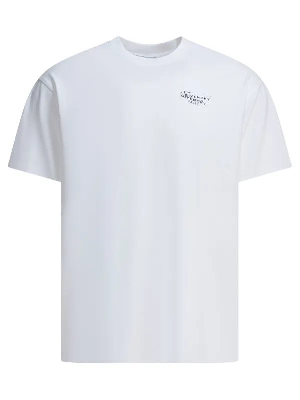 Cotton T-Shirt With Logo T-Shirts White sold by Wanan Luxury