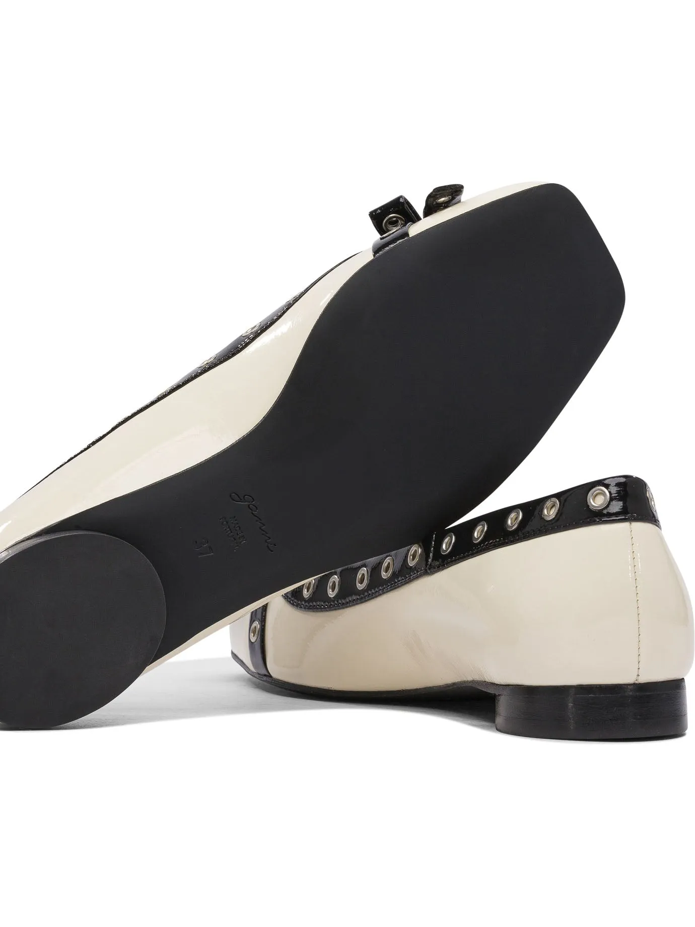 Eyelet Bow Ballet Flats Ballerinas White sold by Wanan Luxury product image thumbnail 5