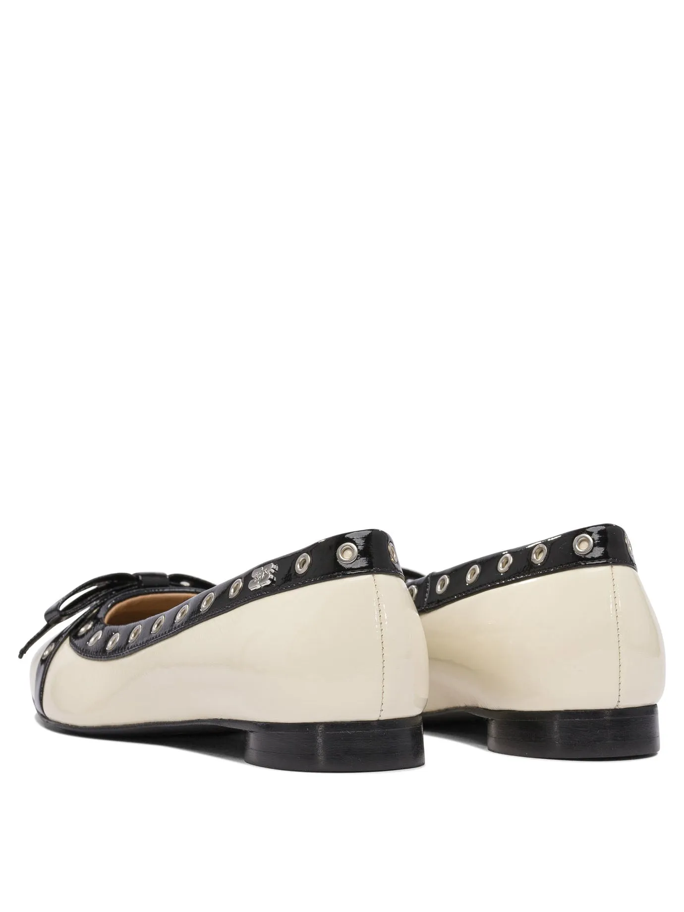 Eyelet Bow Ballet Flats Ballerinas White sold by Wanan Luxury product image thumbnail 4