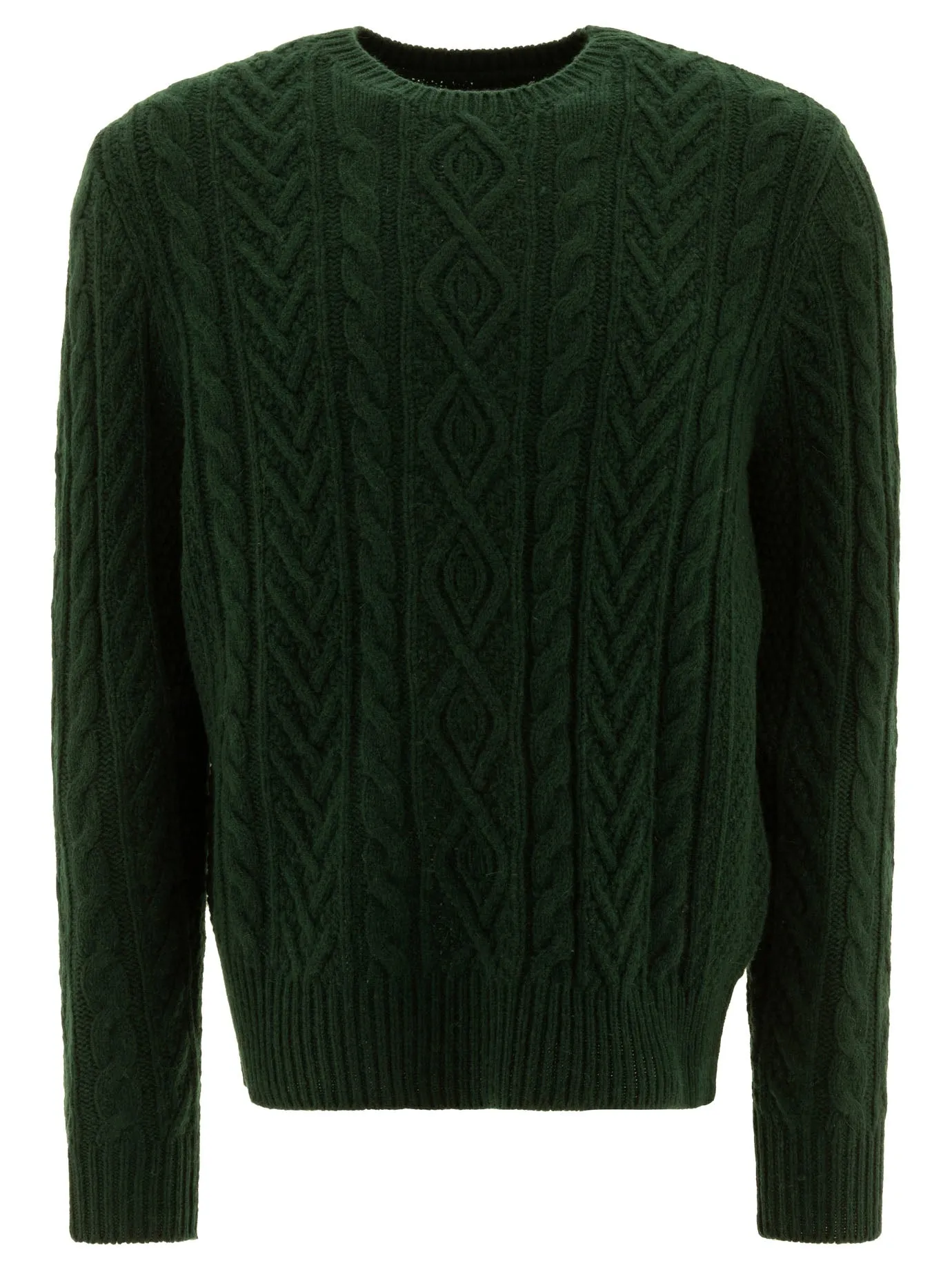 Cable-Knit Sweater Knitwear Green sold by Wanan Luxury