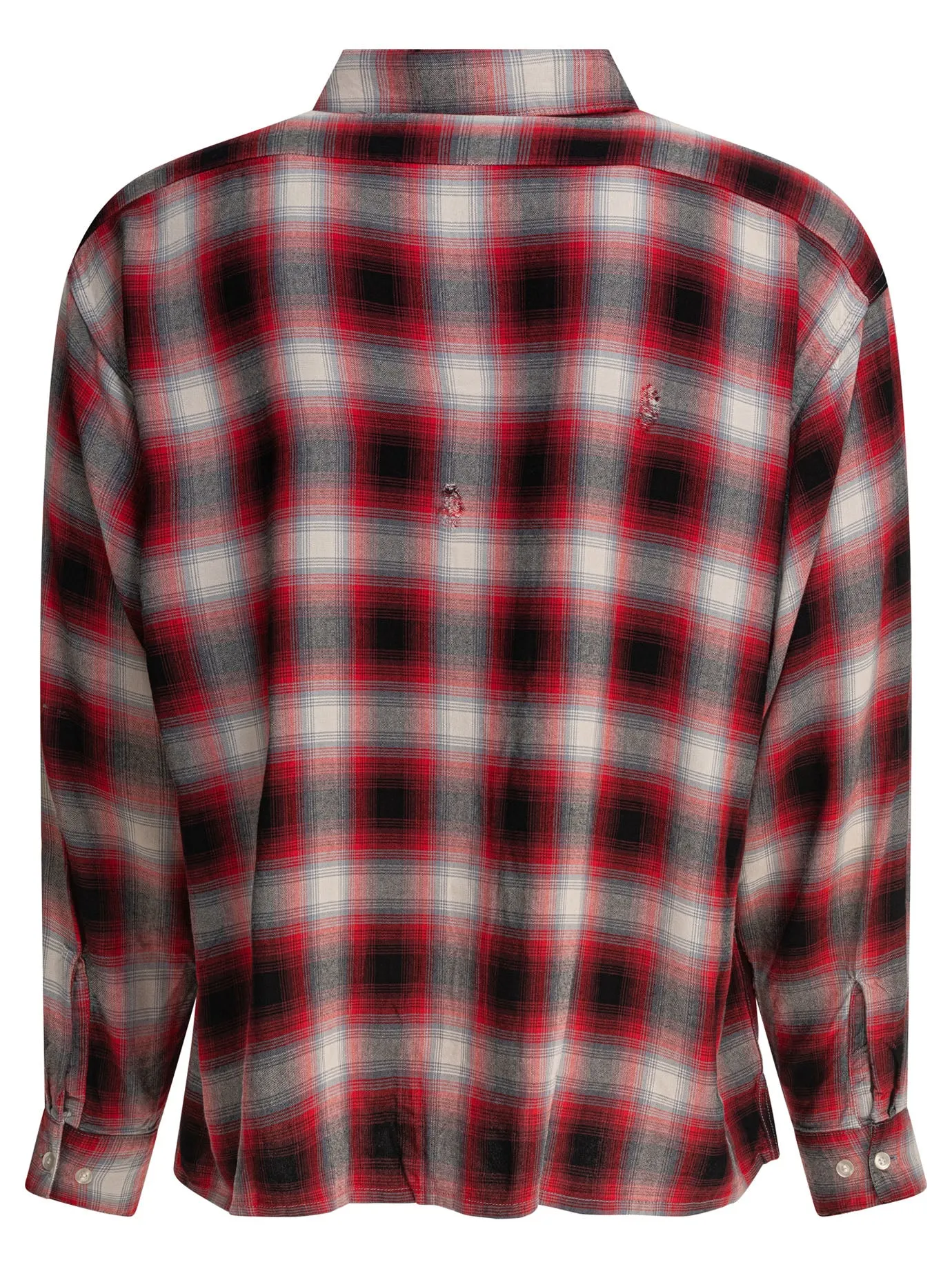Rayon Check Shirt Shirts Red sold by Wanan Luxury product image thumbnail 2