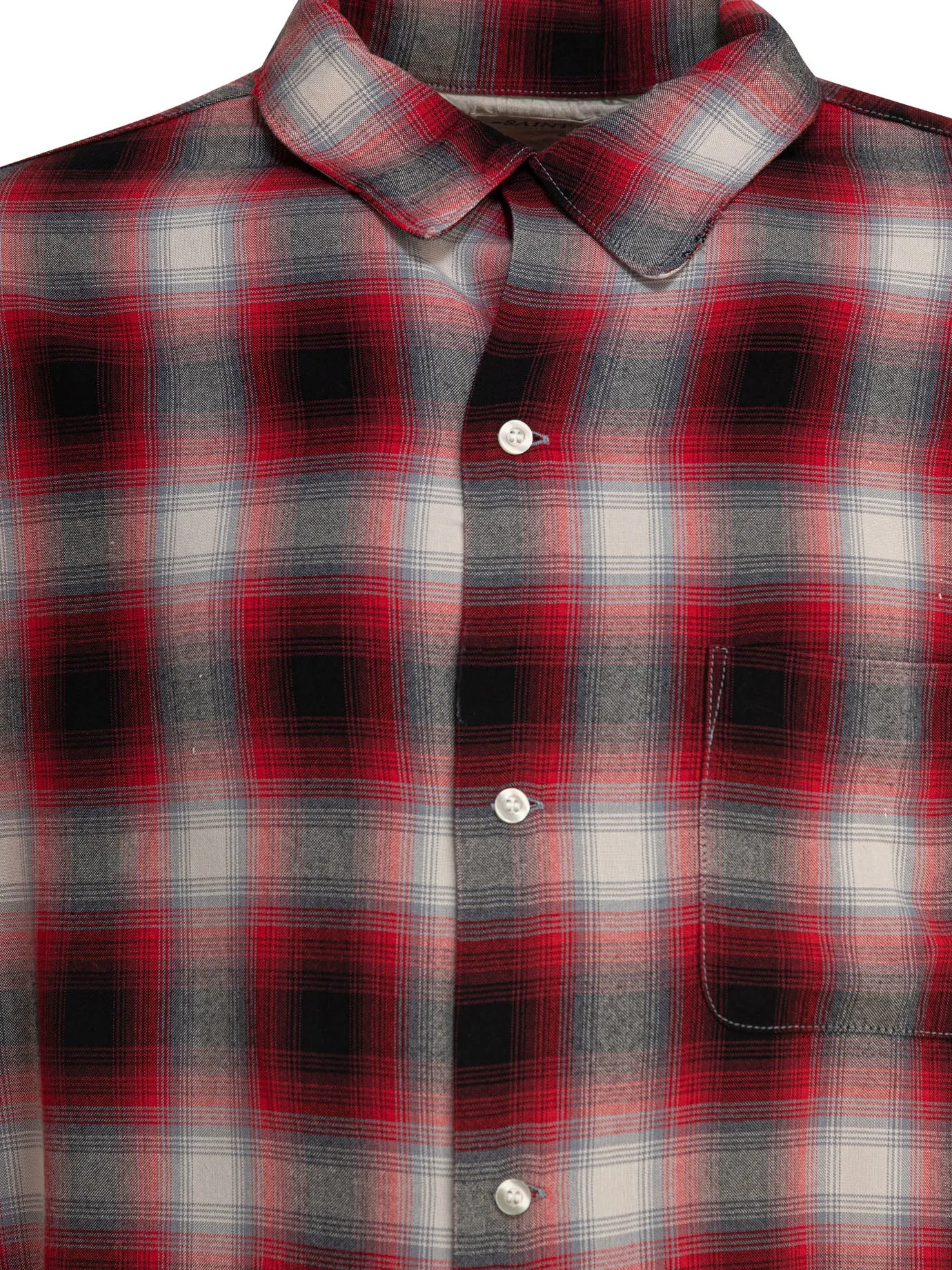 Rayon Check Shirt Shirts Red sold by Wanan Luxury product image thumbnail 3