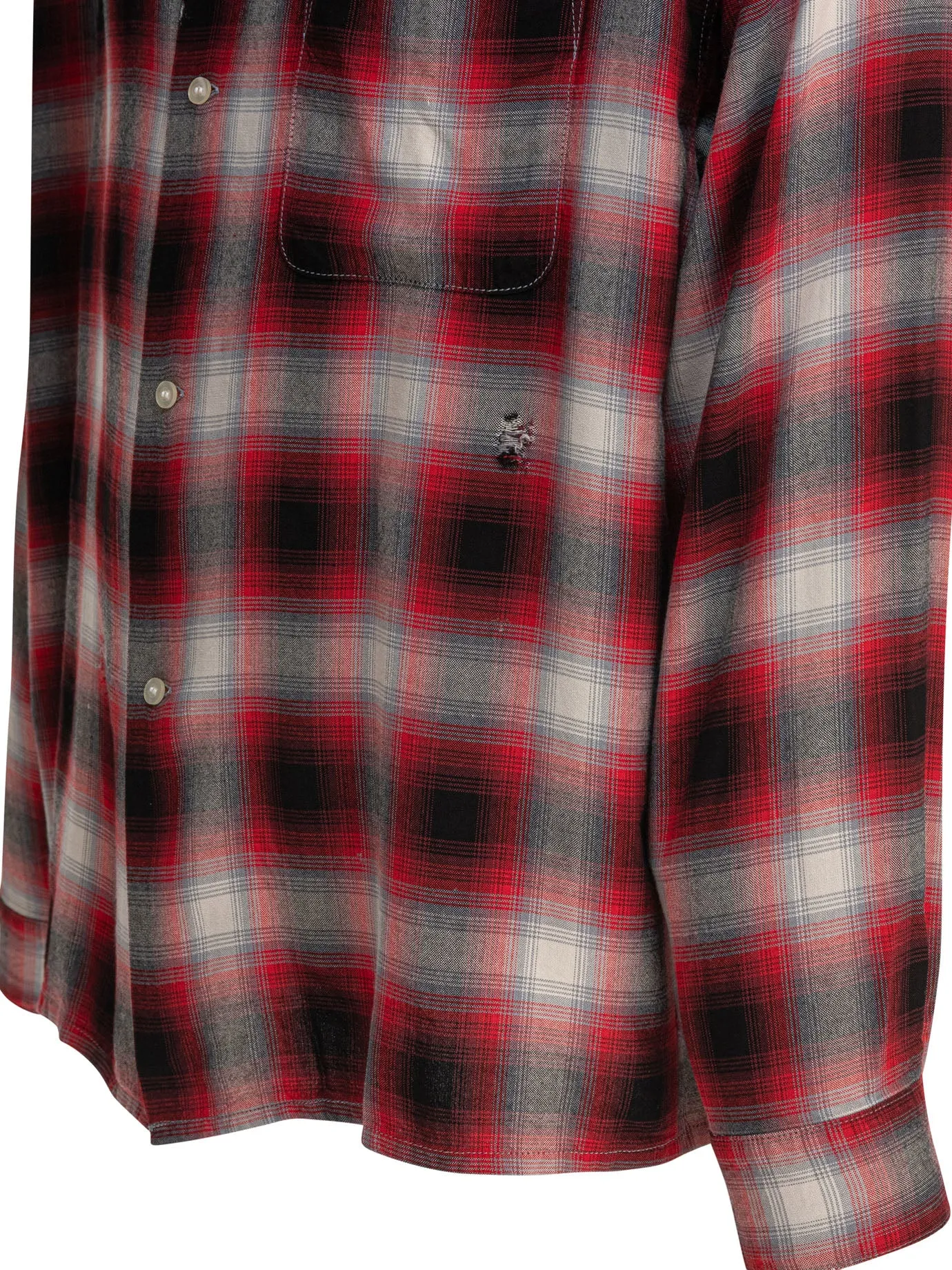 Rayon Check Shirt Shirts Red sold by Wanan Luxury product image thumbnail 4