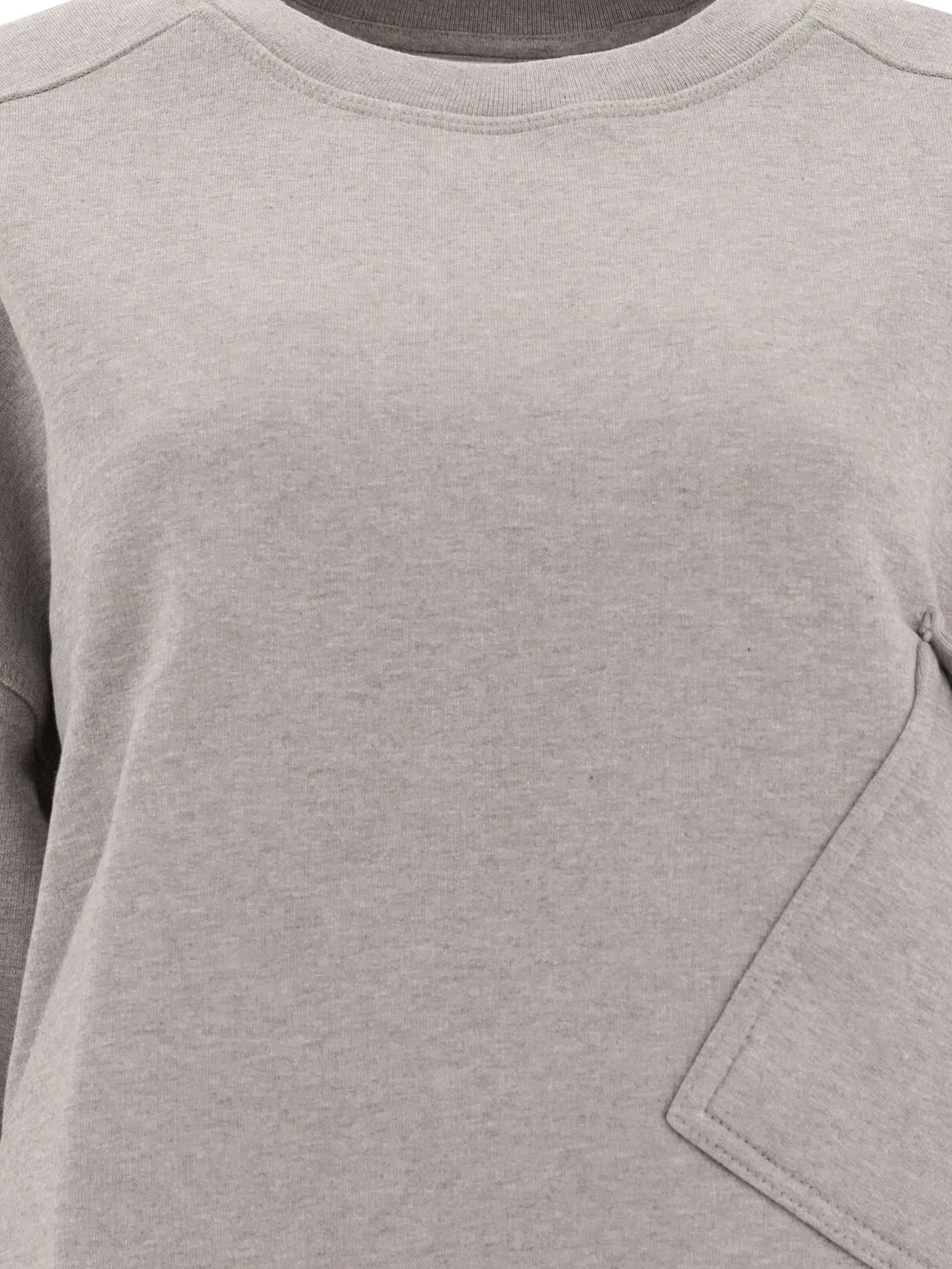 Sweatshirt With Asymmetrical Pockets Sweatshirts Grey sold by Wanan Luxury product image thumbnail 3