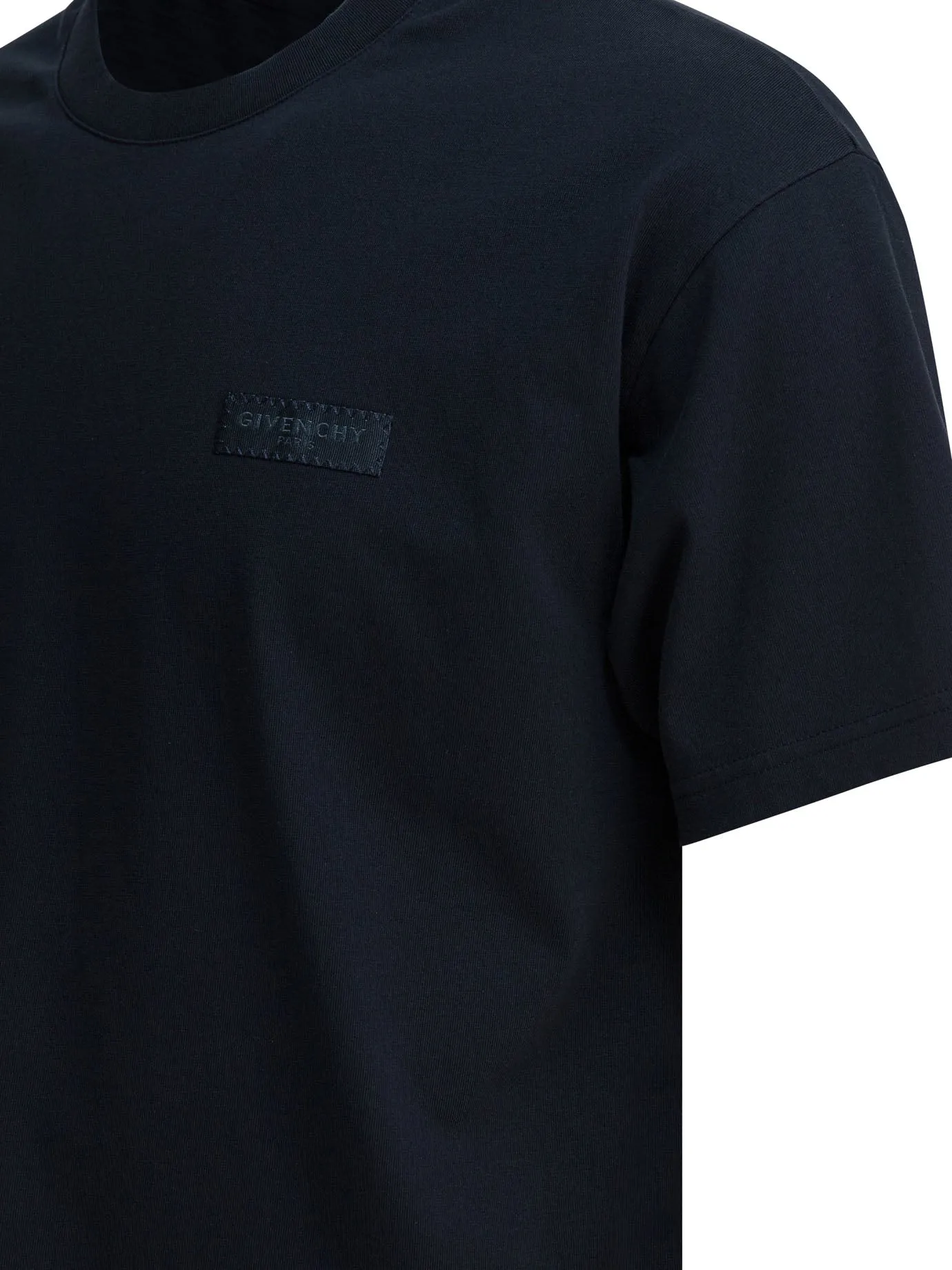 Crew-Neck T-Shirt With Logo T-Shirts Blue sold by Wanan Luxury product image thumbnail 4