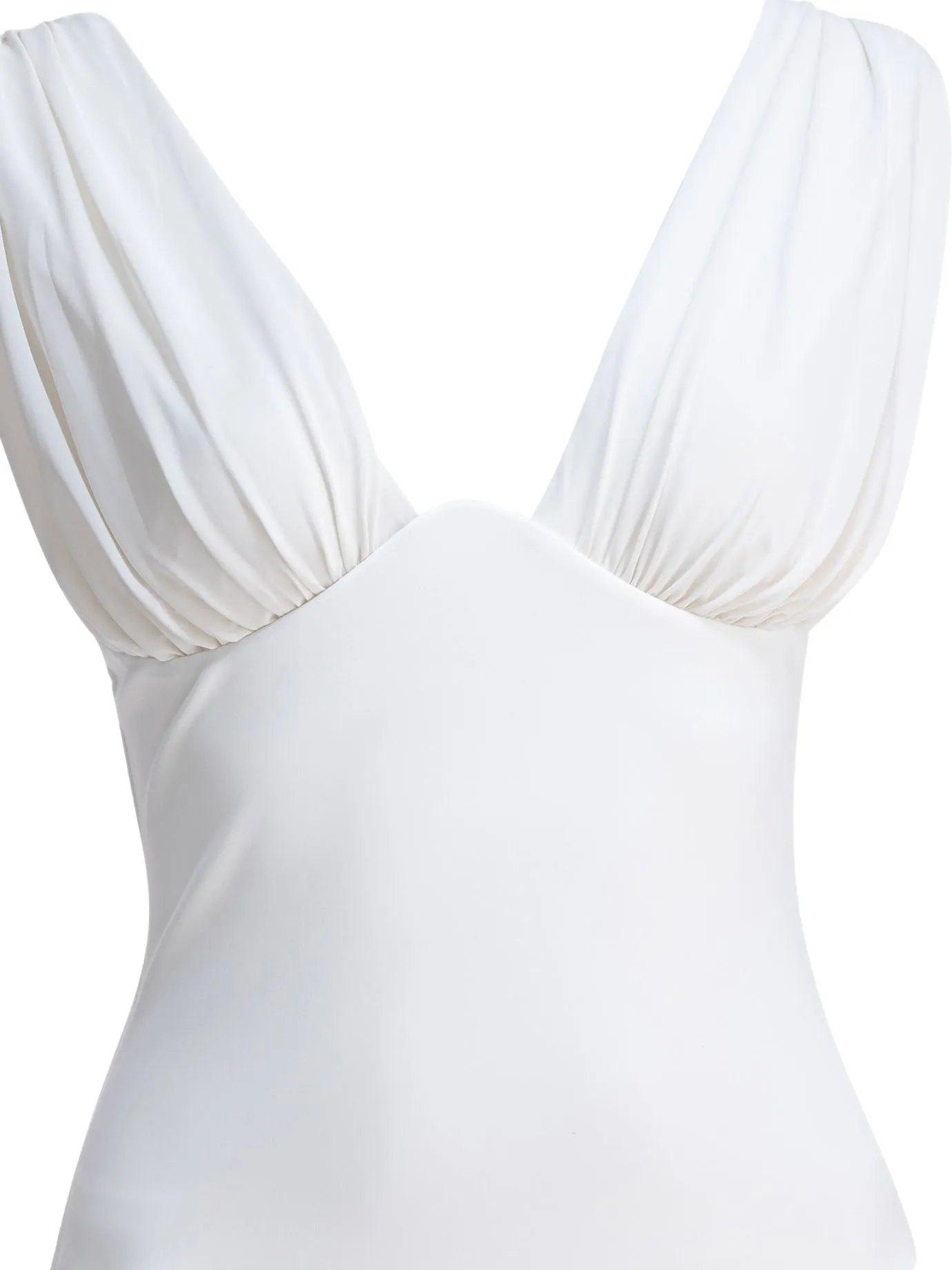 Draped One-Piece Swimsuit Swimwear White sold by Wanan Luxury product image thumbnail 3